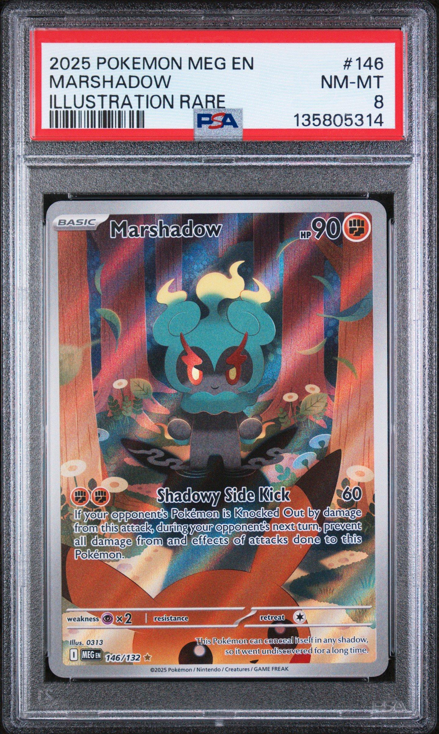 2025 ポケモンカード マシャドー ART RARE 2025 Pokemon Meg En-mega Evolution 146 Marshadow Illustration Rare