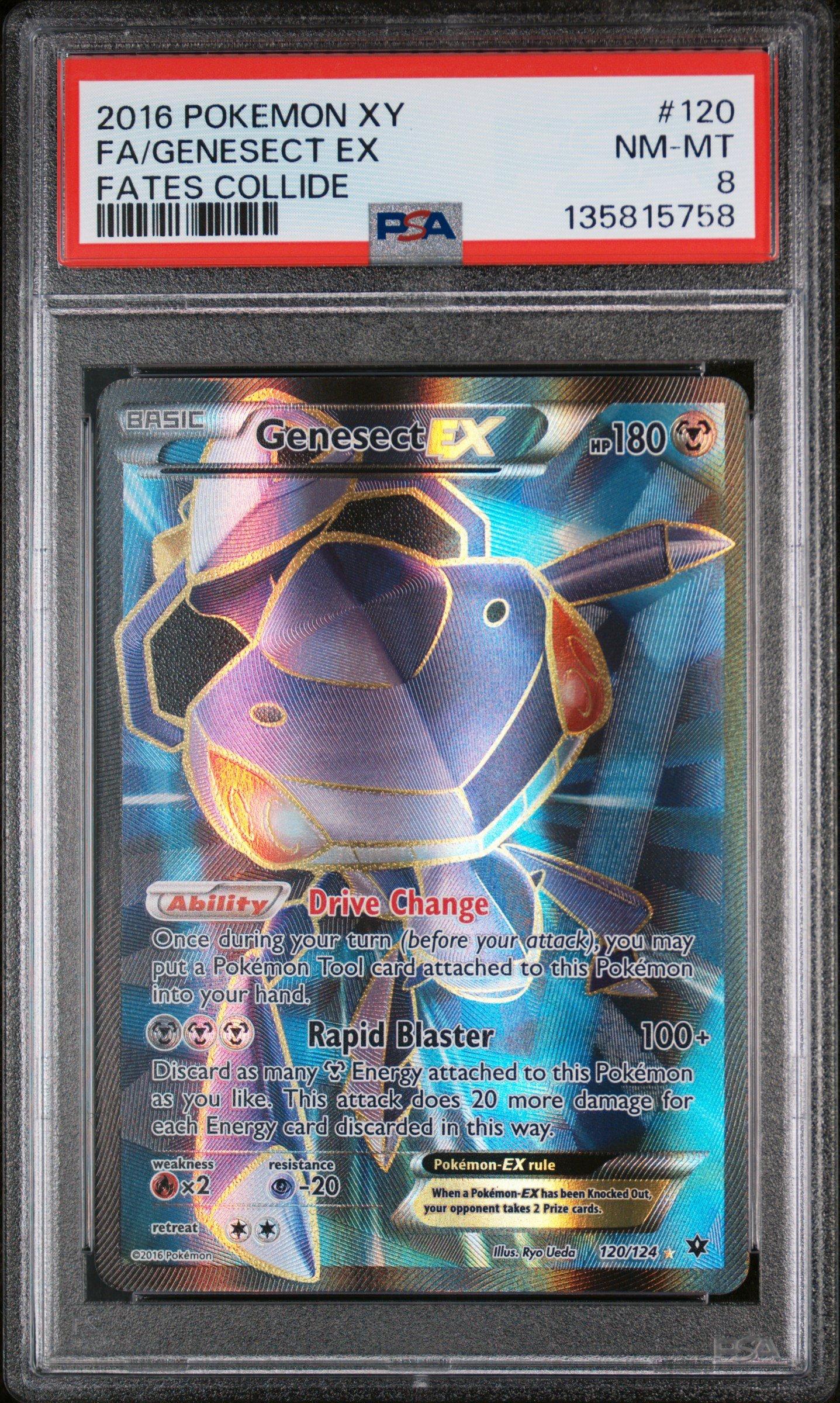 2016 Pokemon Xy Fates Collide 120 Full Art/genesect Ex PSA 8 Graded Card |  GameStop