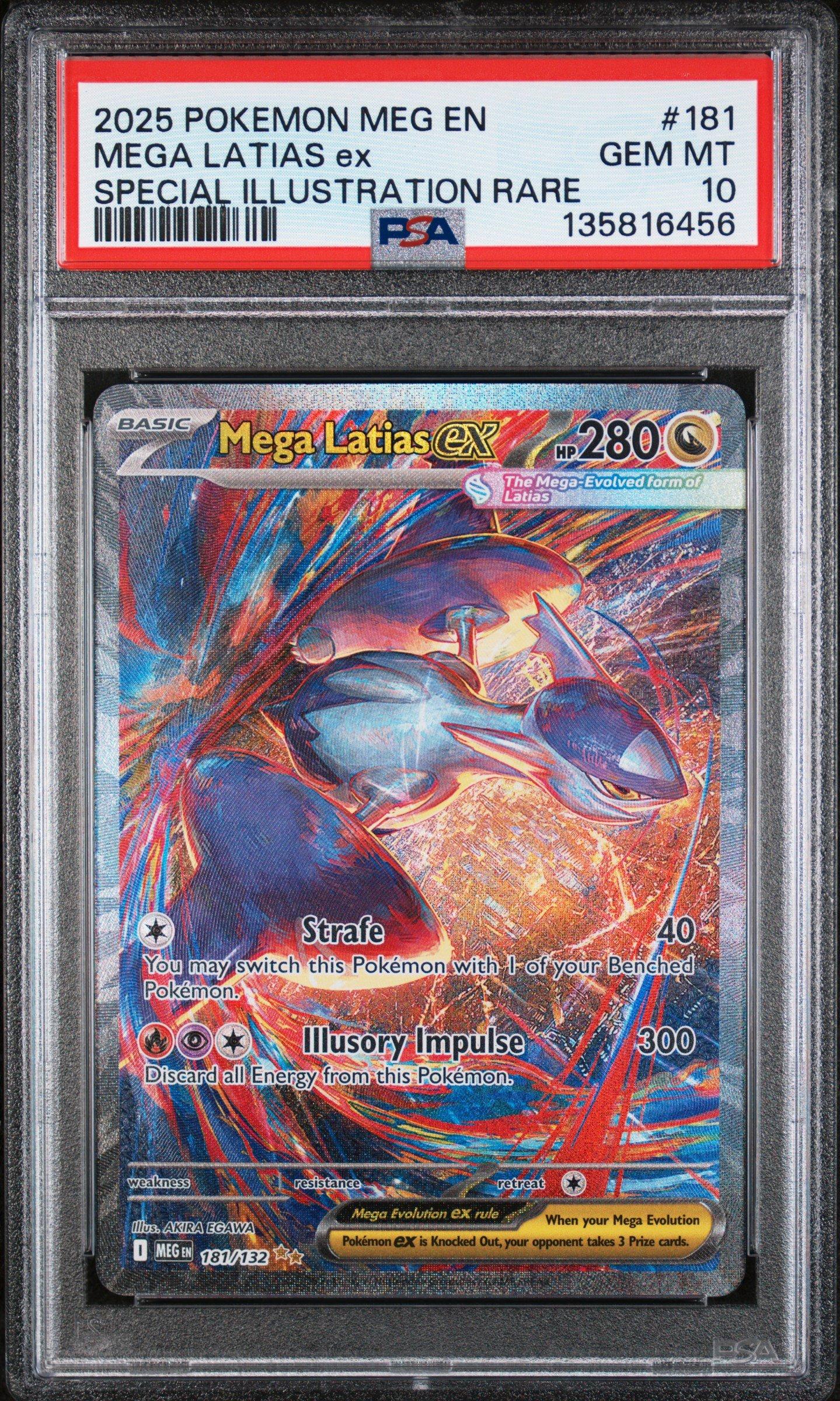 ポケモンカード MEGA SYNC PSA 10 ma 2025 Pokemon Meg En-mega Evolution 181 Mega Latias Ex Special
