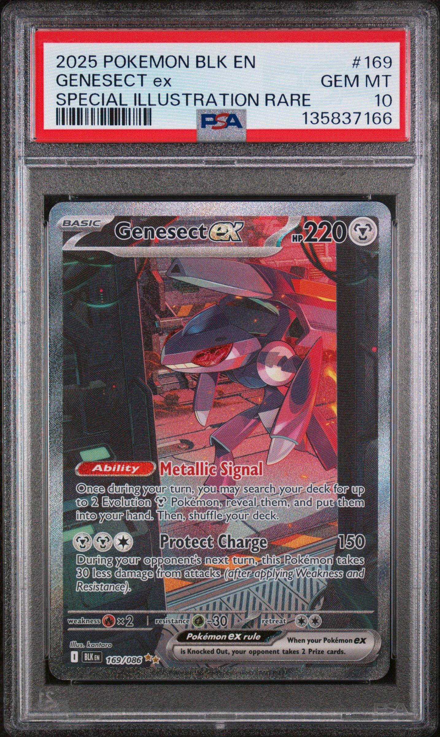 2025 Pokemon Blk En-black Bolt 169 Genesect Ex Special