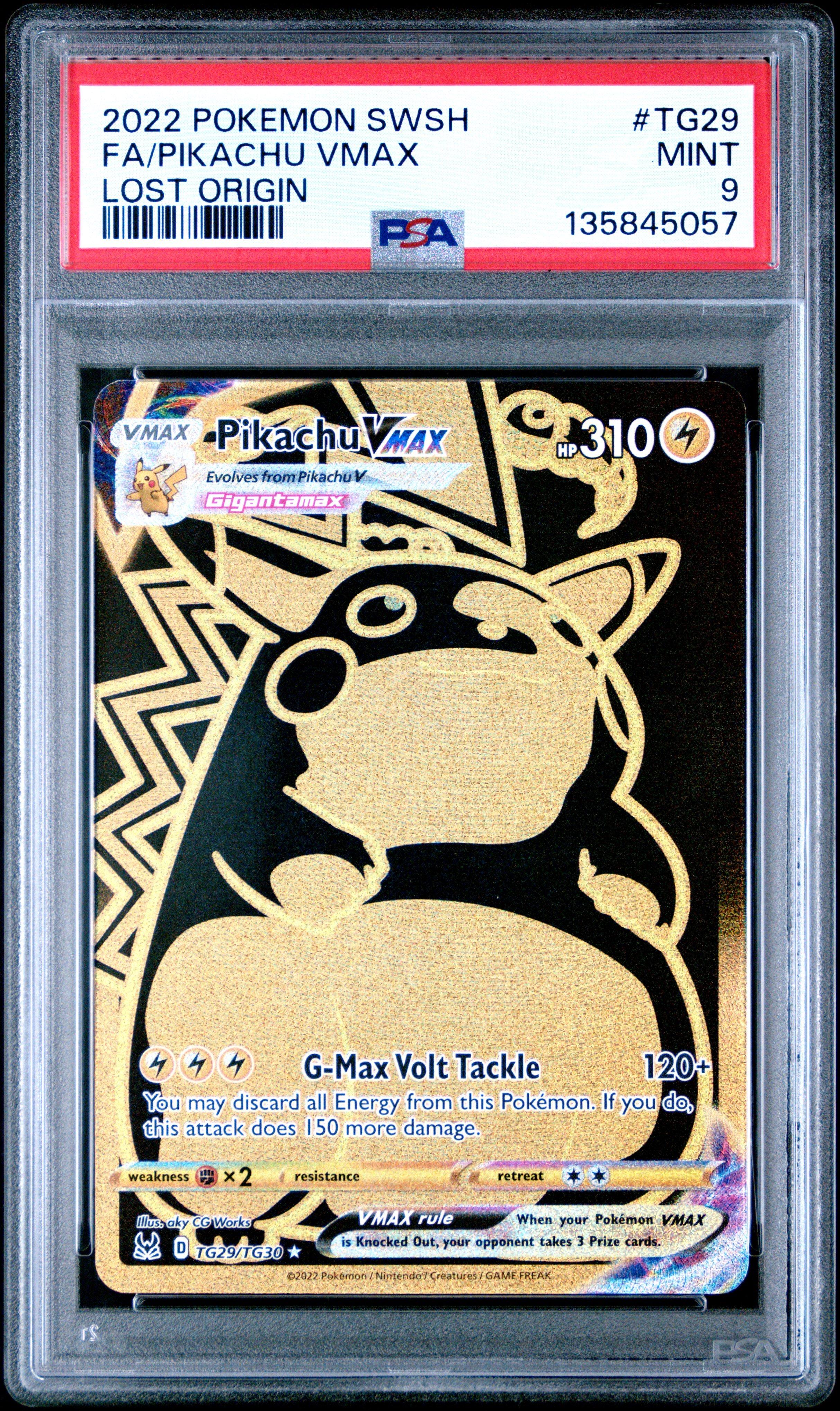 ポケモンGOplus＋ 2022 Pokemon Sword & Shield Lost Origin Tg29 Full Art/pikachu Vmax