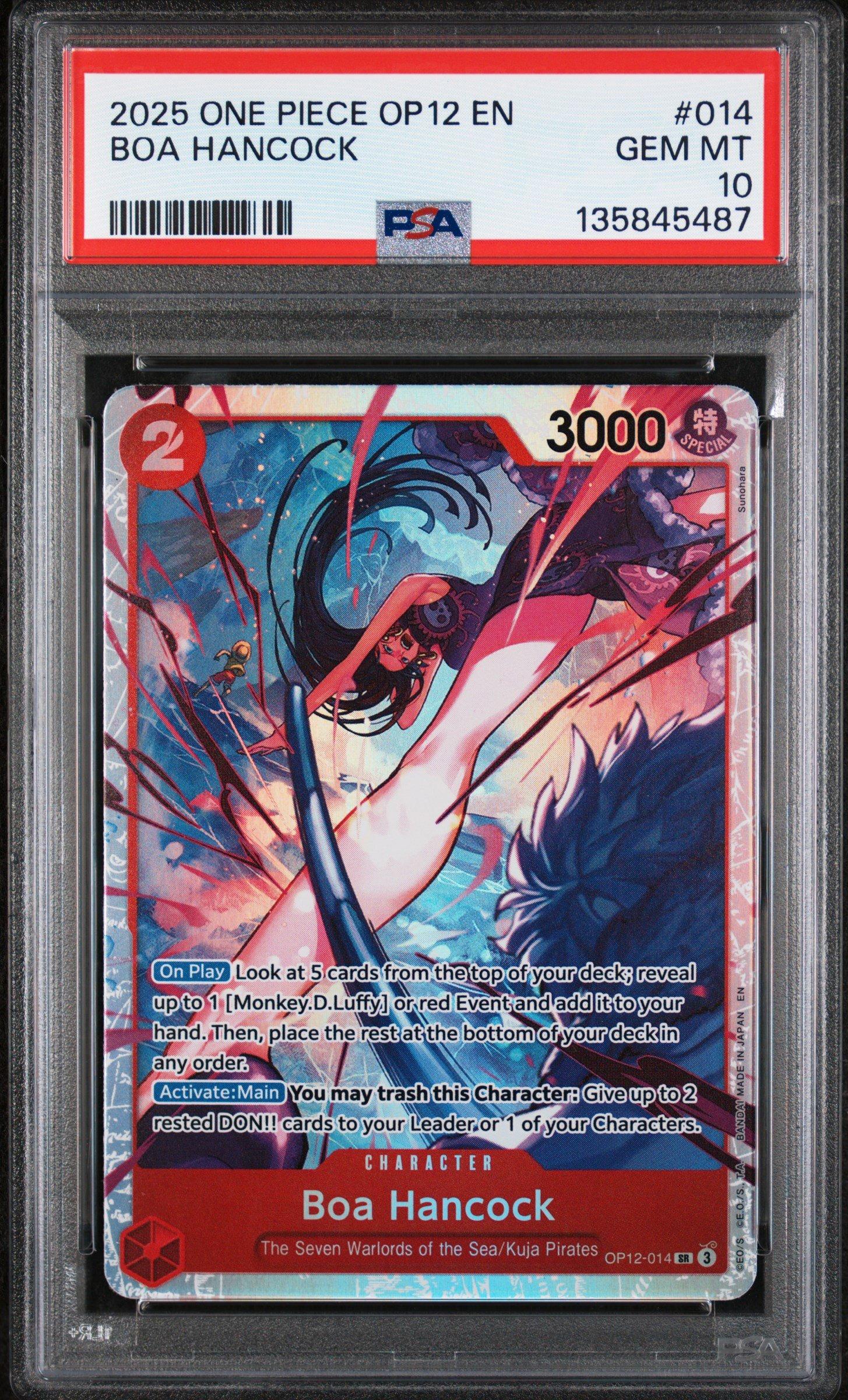 2025 One Piece Op12-legacy Of The Master 014 Boa Hancock PSA 10