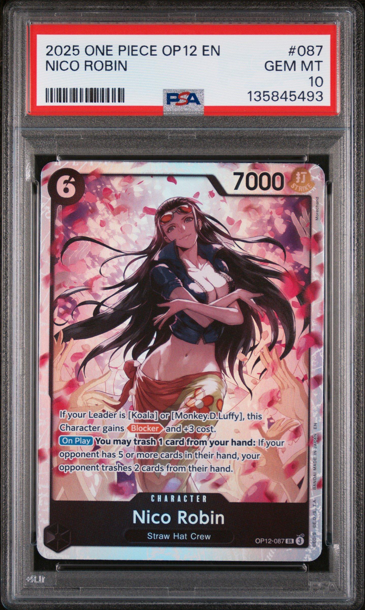 2025 One Piece Op12-legacy Of The Master 087 Nico Robin PSA 10