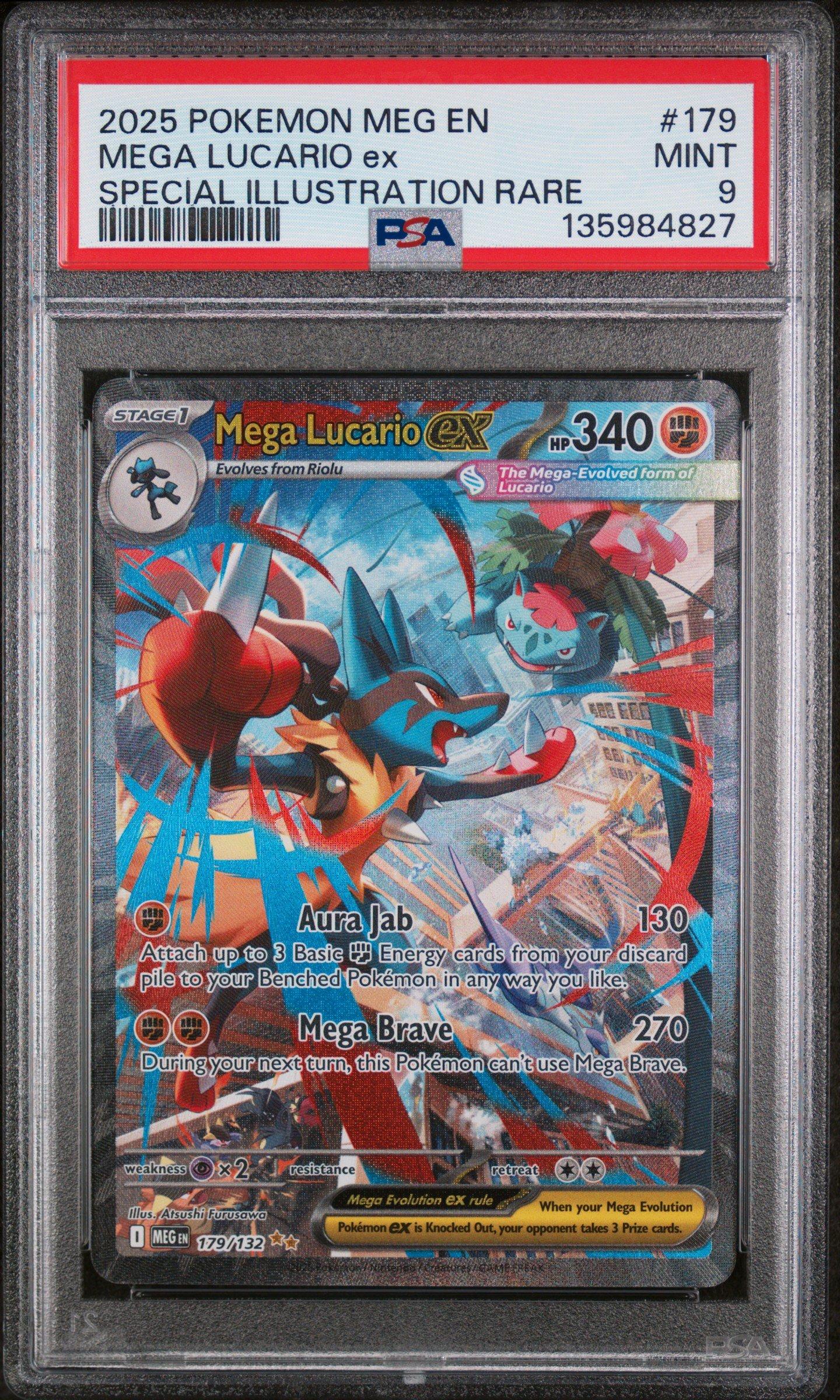 2025 Pokemon Meg En-mega Evolution 179 Mega Lucario Ex Special