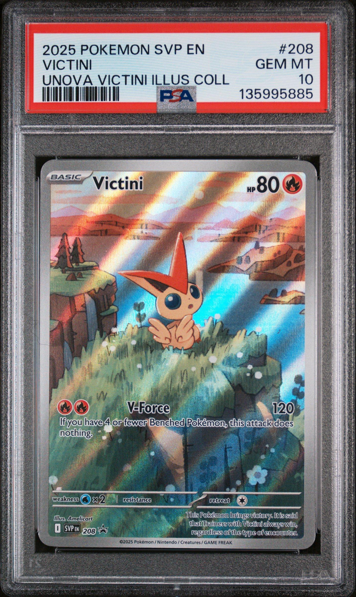 2025 Pokemon Svp En-sv Black Star Promo 208 Victini Unova Victini