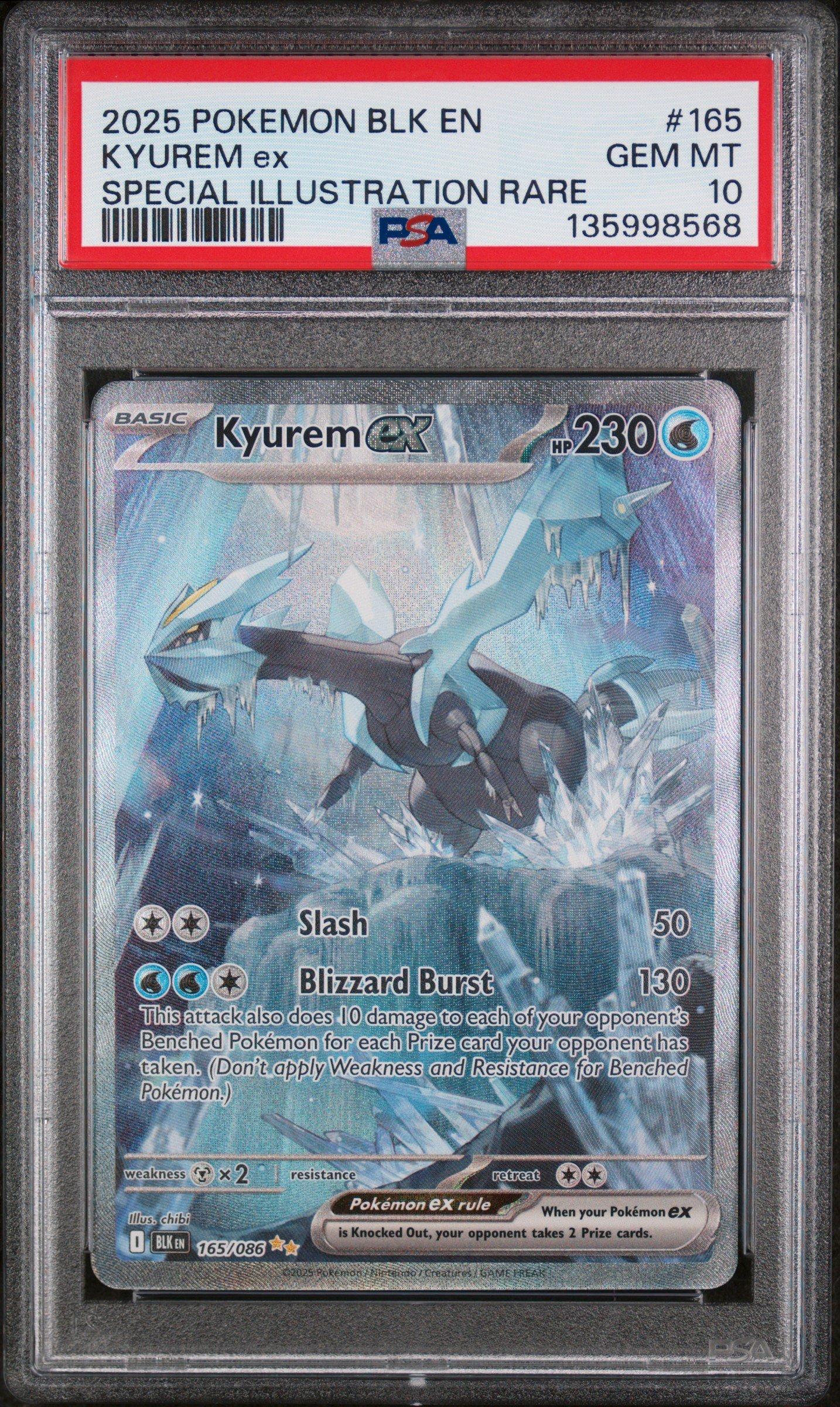 2025 Pokemon Blk En-black Bolt 165 Kyurem Ex Special Illustration