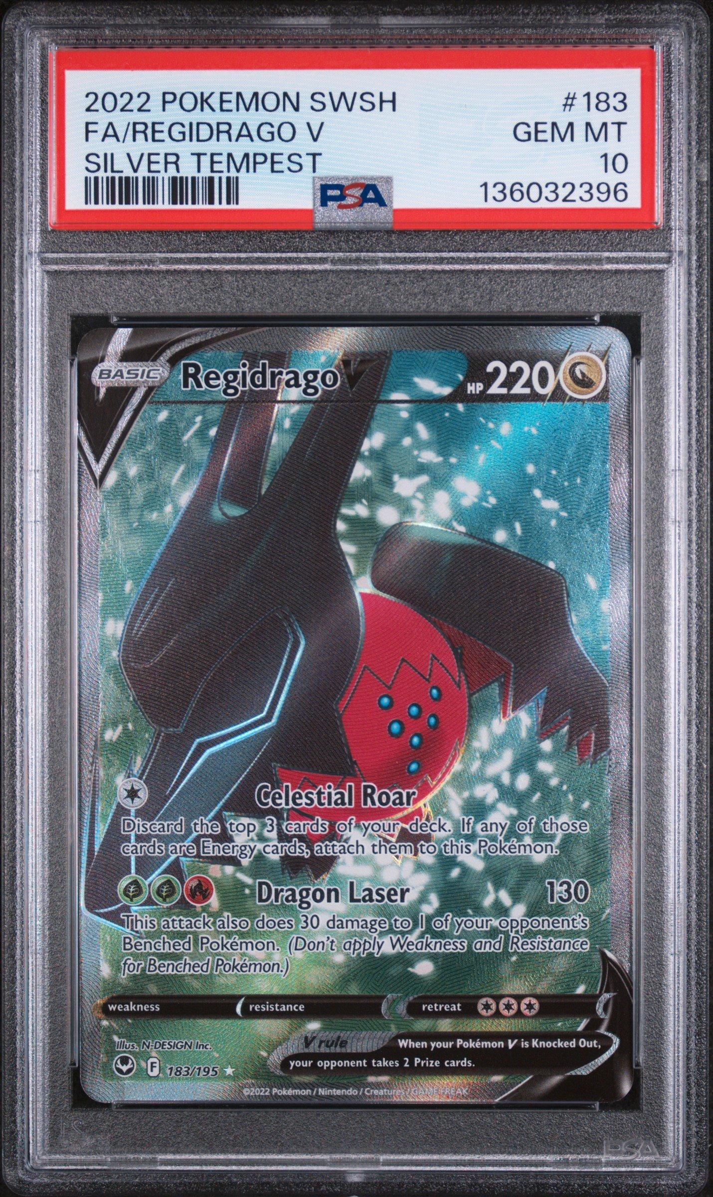 2022 Pokemon Sword & Shield Silver Tempest 183 Full Art/regidrago