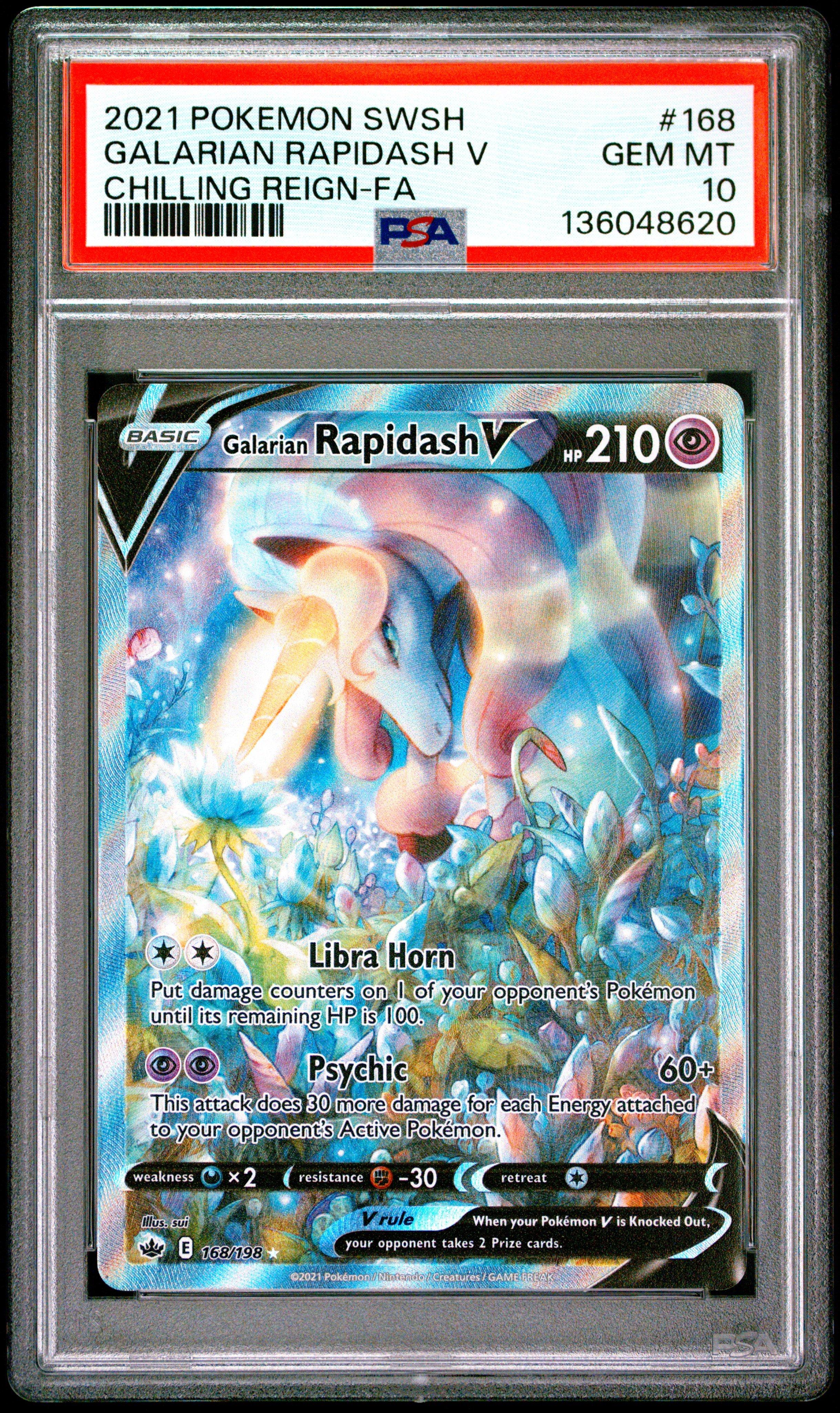 2021 Pokemon Sword & Shield Chilling Reign 168 Full Art/galarian