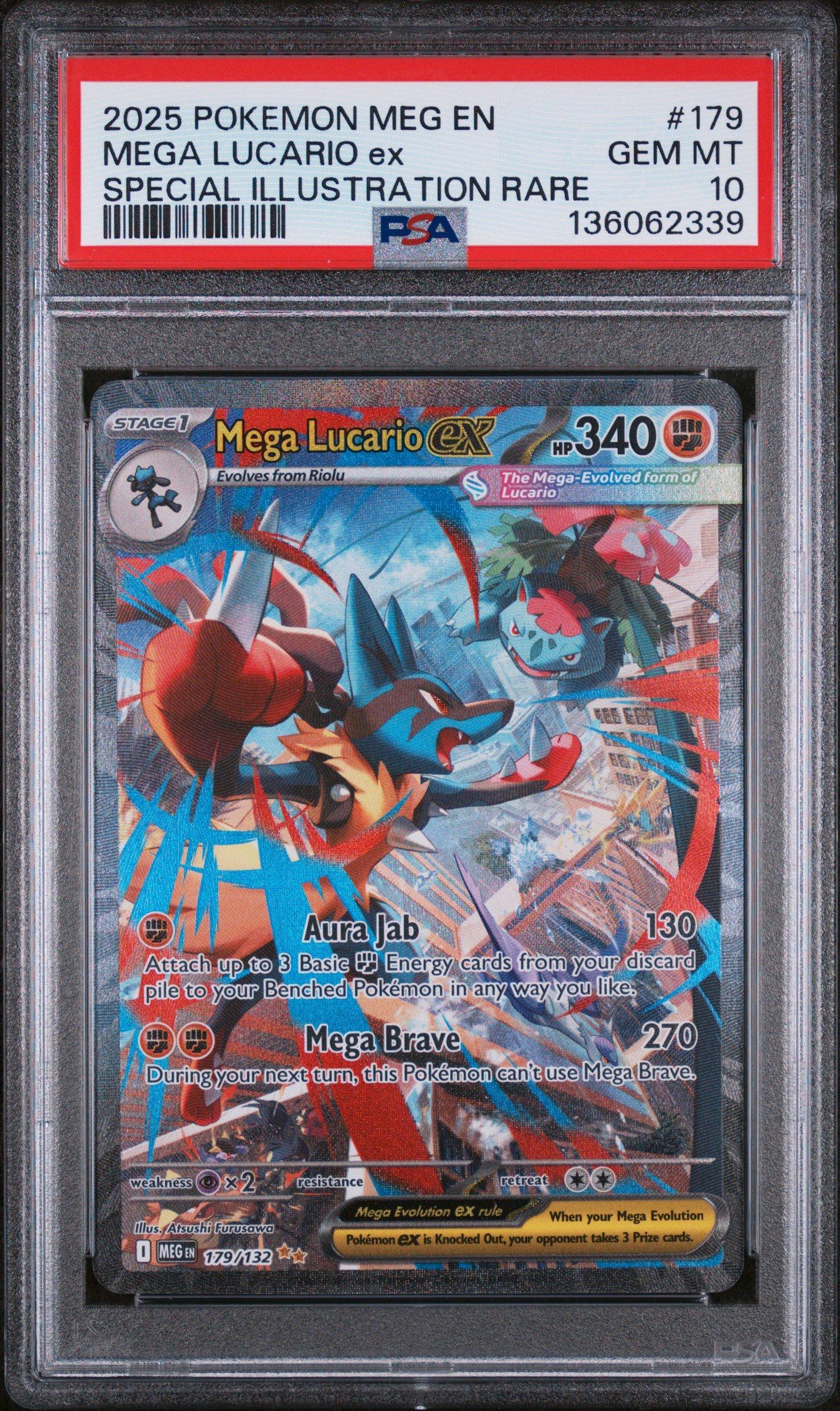 2025 Pokemon Meg En-mega Evolution 179 Mega Lucario Ex Special