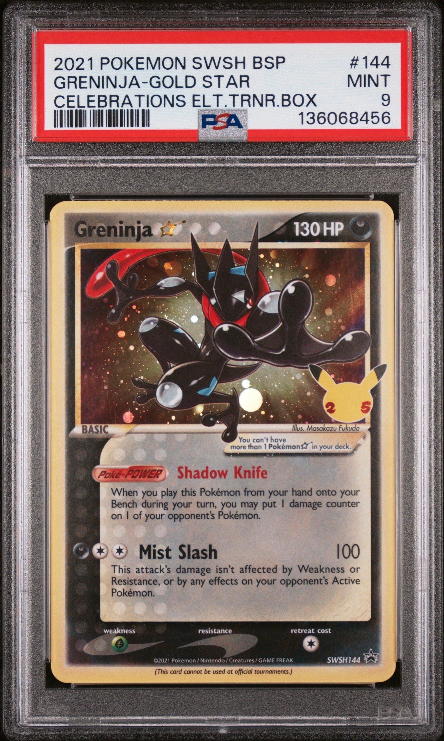 2021 Pokemon Swsh Black Star Promo 144 Greninja-gold Star