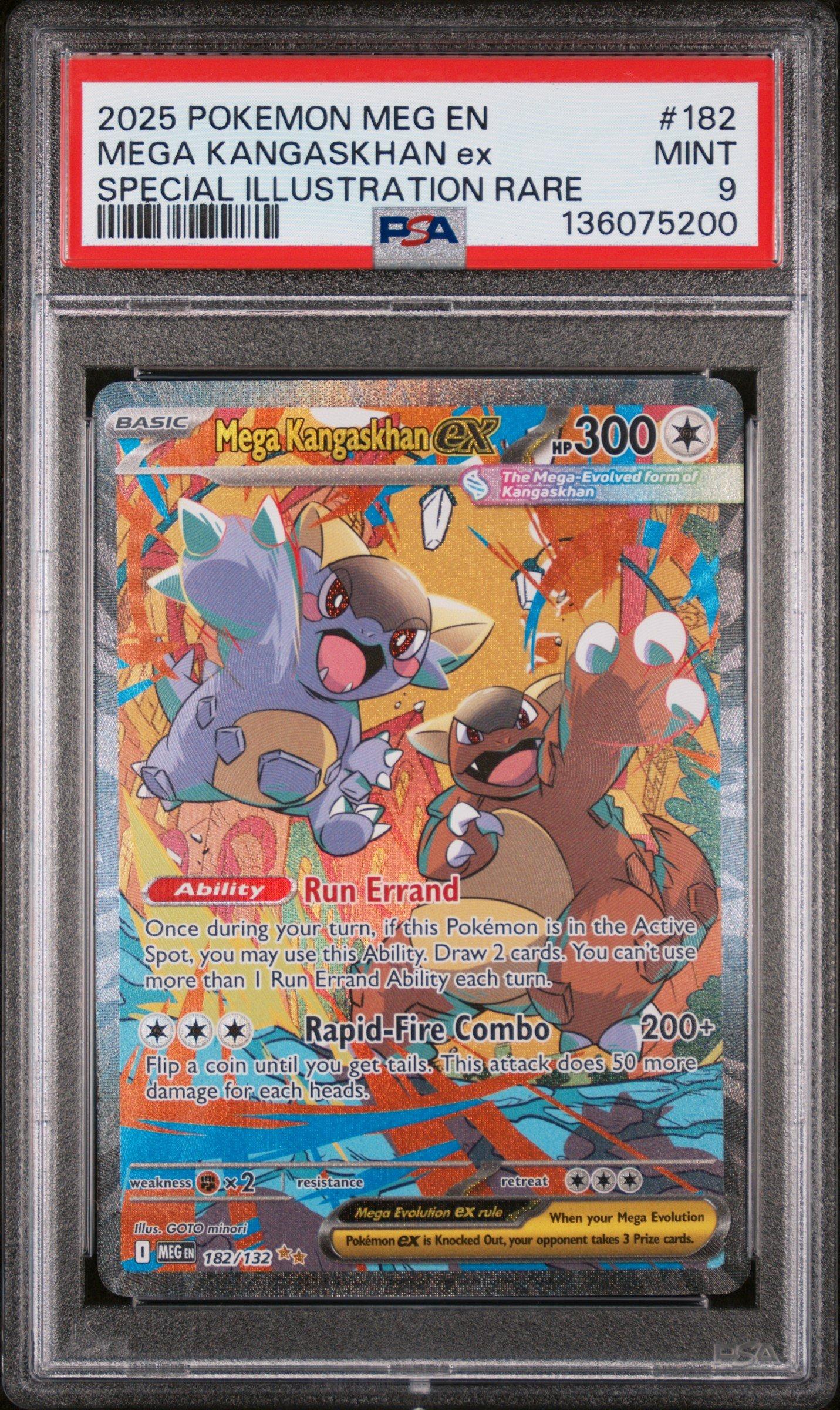 2025 Pokemon Meg En-mega Evolution 182 Mega Kangaskhan Ex Special