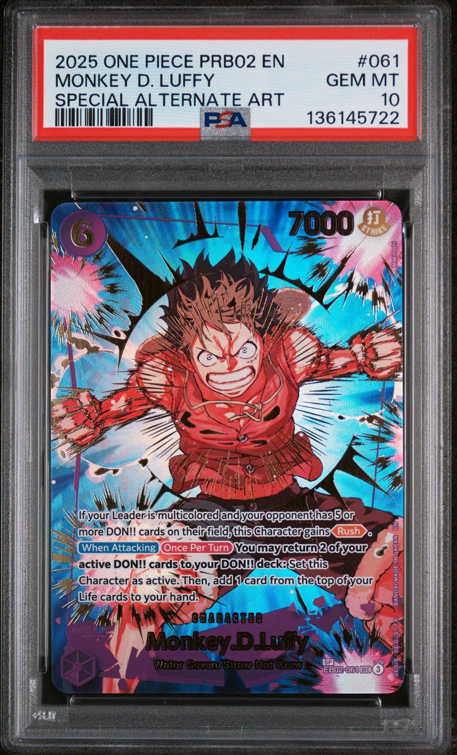 2025 One Piece Prb02-premium Booster -one Piece Card The Best- Vol