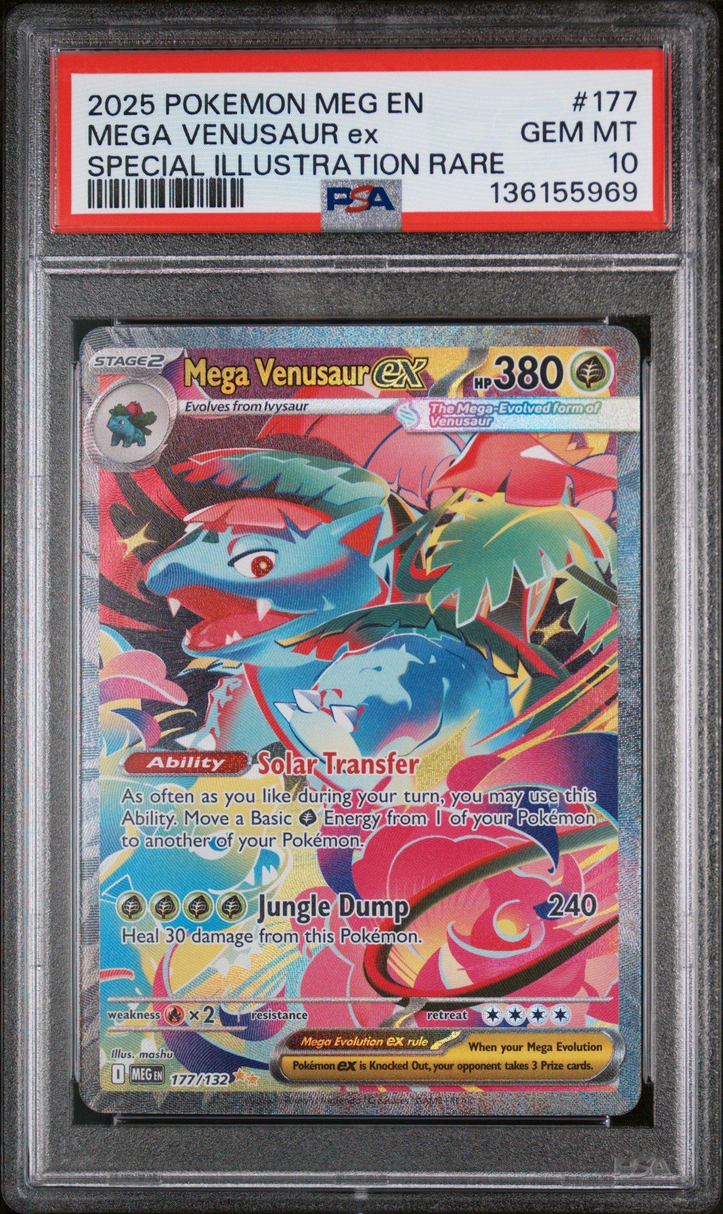 2025 Pokemon Meg En-mega Evolution 177 Mega Venusaur Ex Special