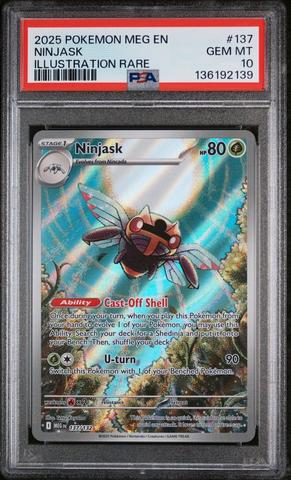 2025 Pokemon Meg En-mega Evolution 137 Ninjask Illustration Rare