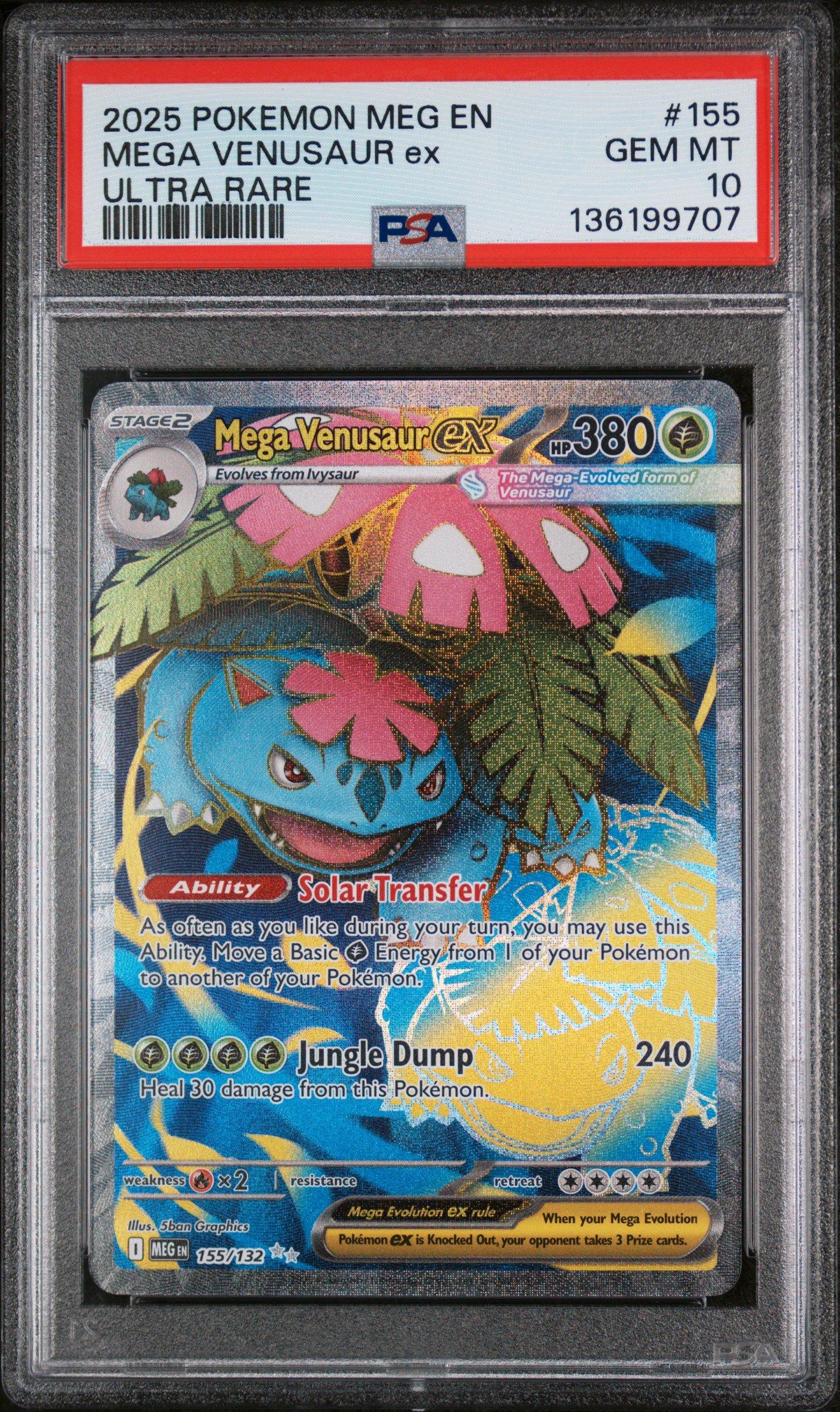 2025 Pokemon Meg En-mega Evolution 155 Mega Venusaur Ex Ultra Rare