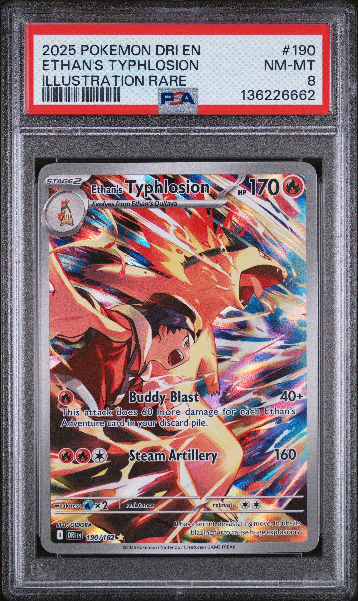 2025 Pokemon Dri En-destined Rivals 190 Ethan's Typhlosion