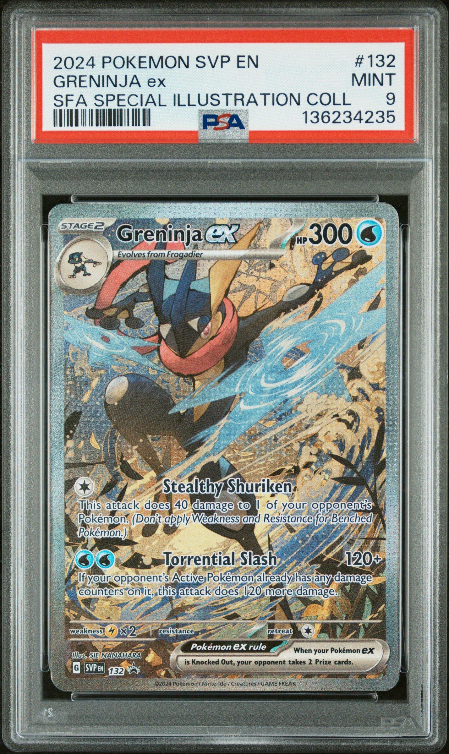 2024 Pokemon Svp En-sv Black Star Promo 132 Greninja Ex Shrouded