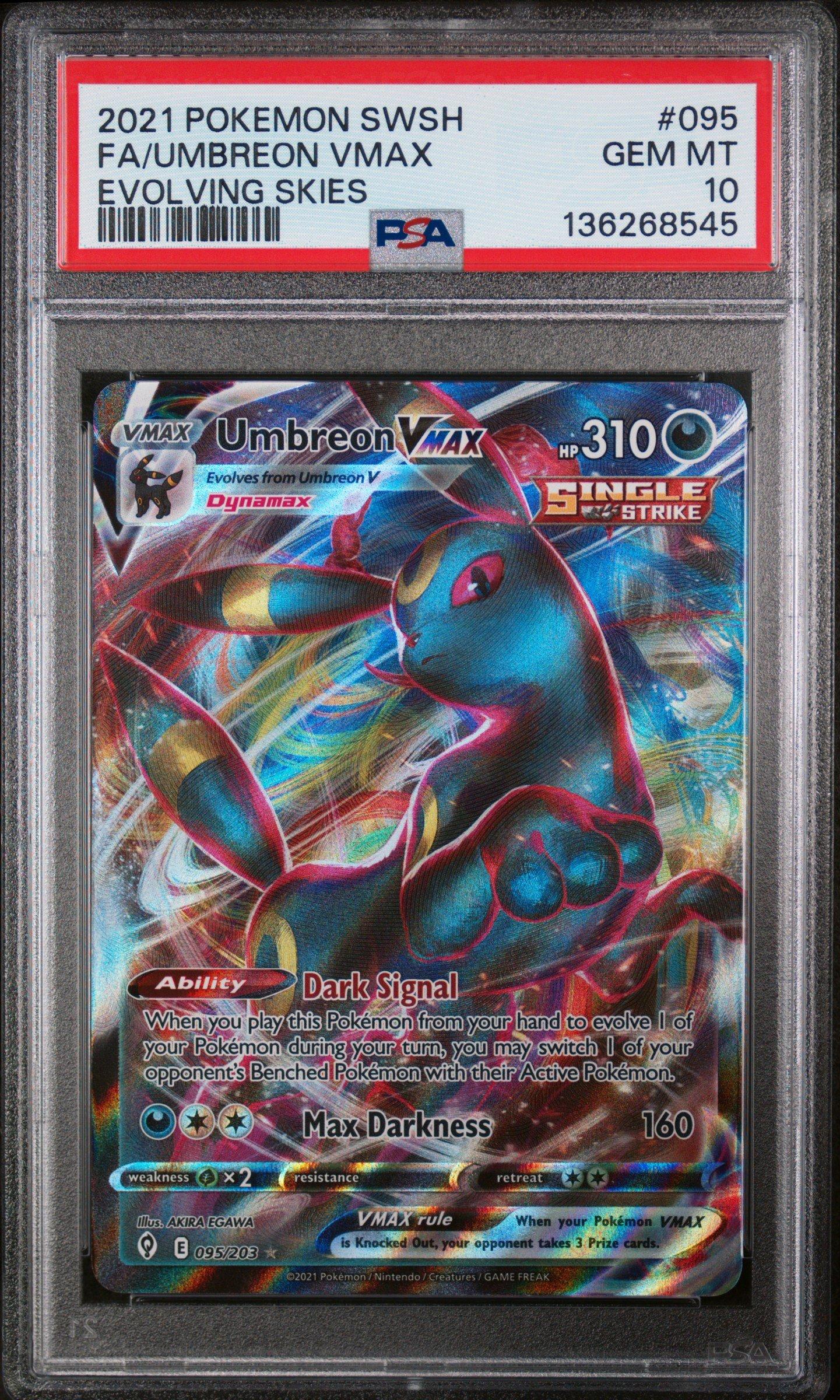 2021 Pokemon Sword & Shield Evolving Skies 095 Full Art/umbreon
