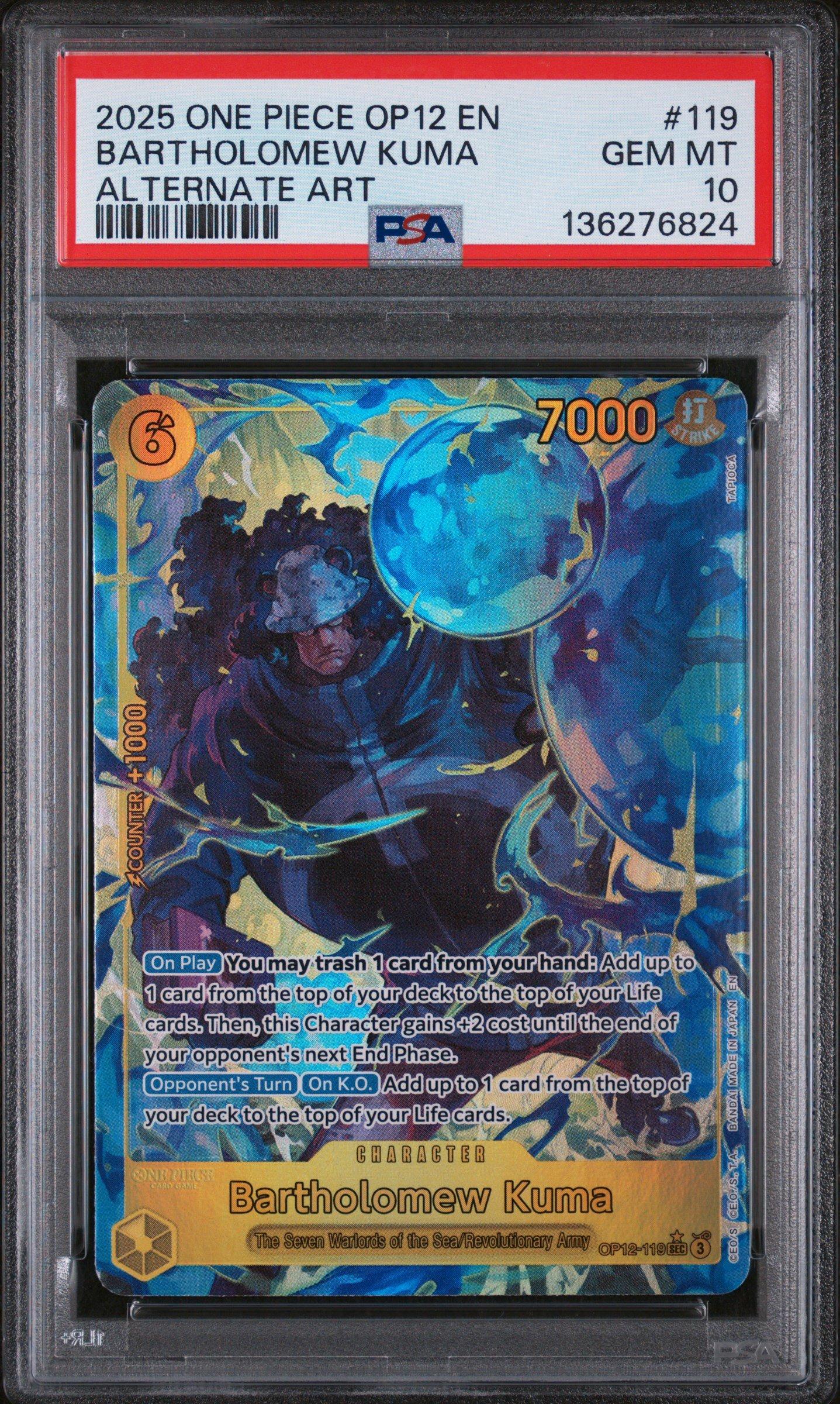 2025 One Piece Op12-legacy Of The Master 119 Bartholomew Kuma