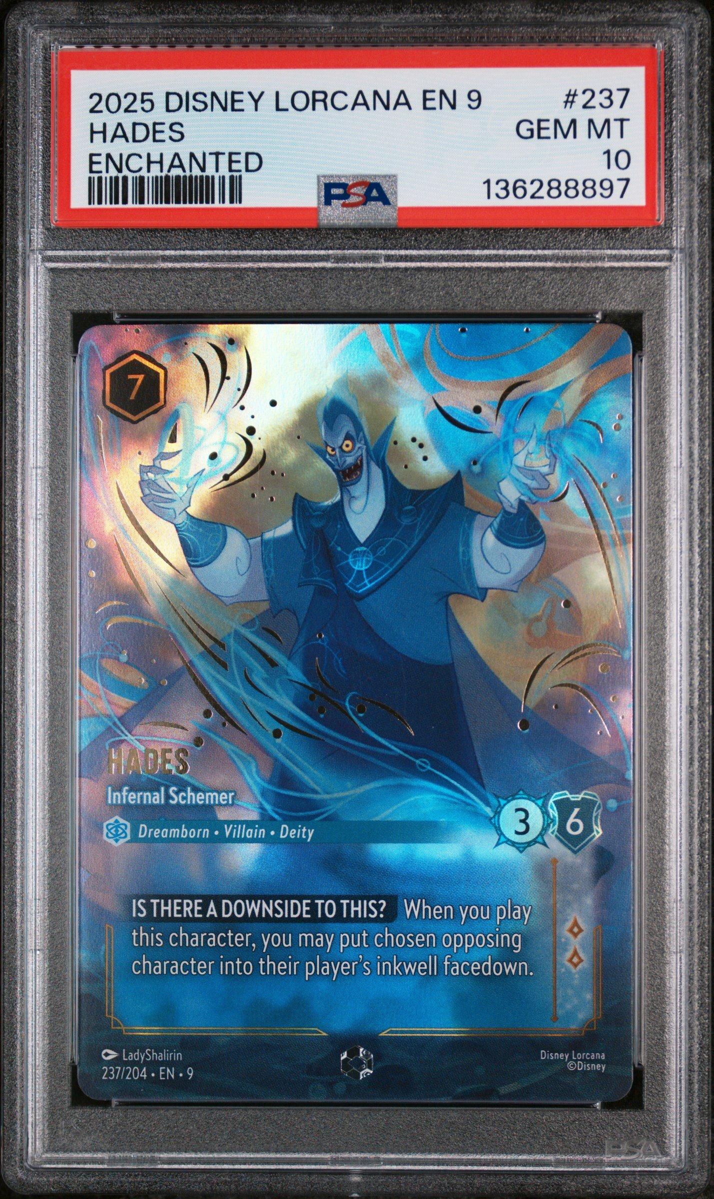 ハデス　エンチャンテッド 2025 Disney Lorcana En 9-fabled 237 Hades - Infernal Schemer