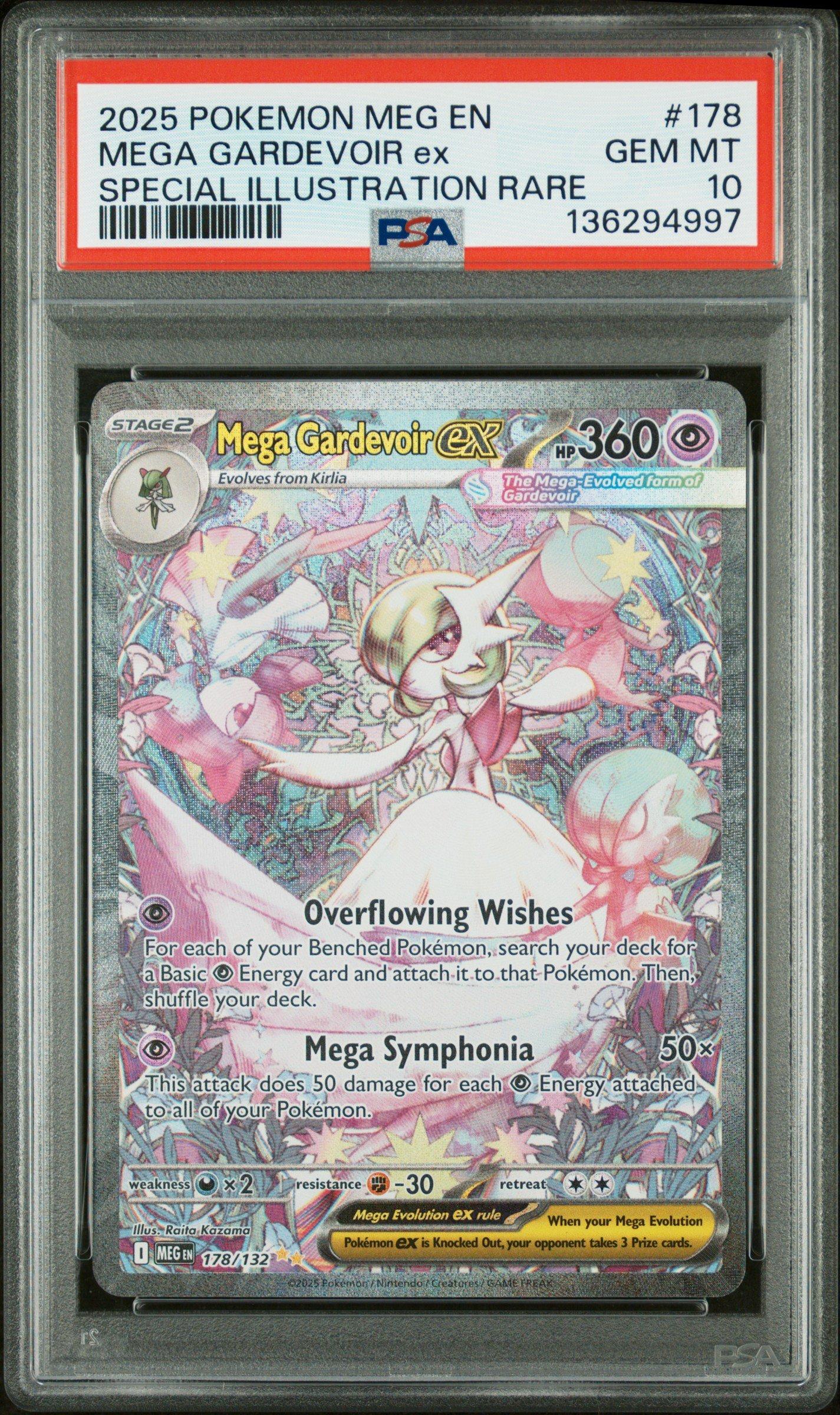 2025 Pokemon Meg En-mega Evolution 178 Mega Gardevoir Ex Special