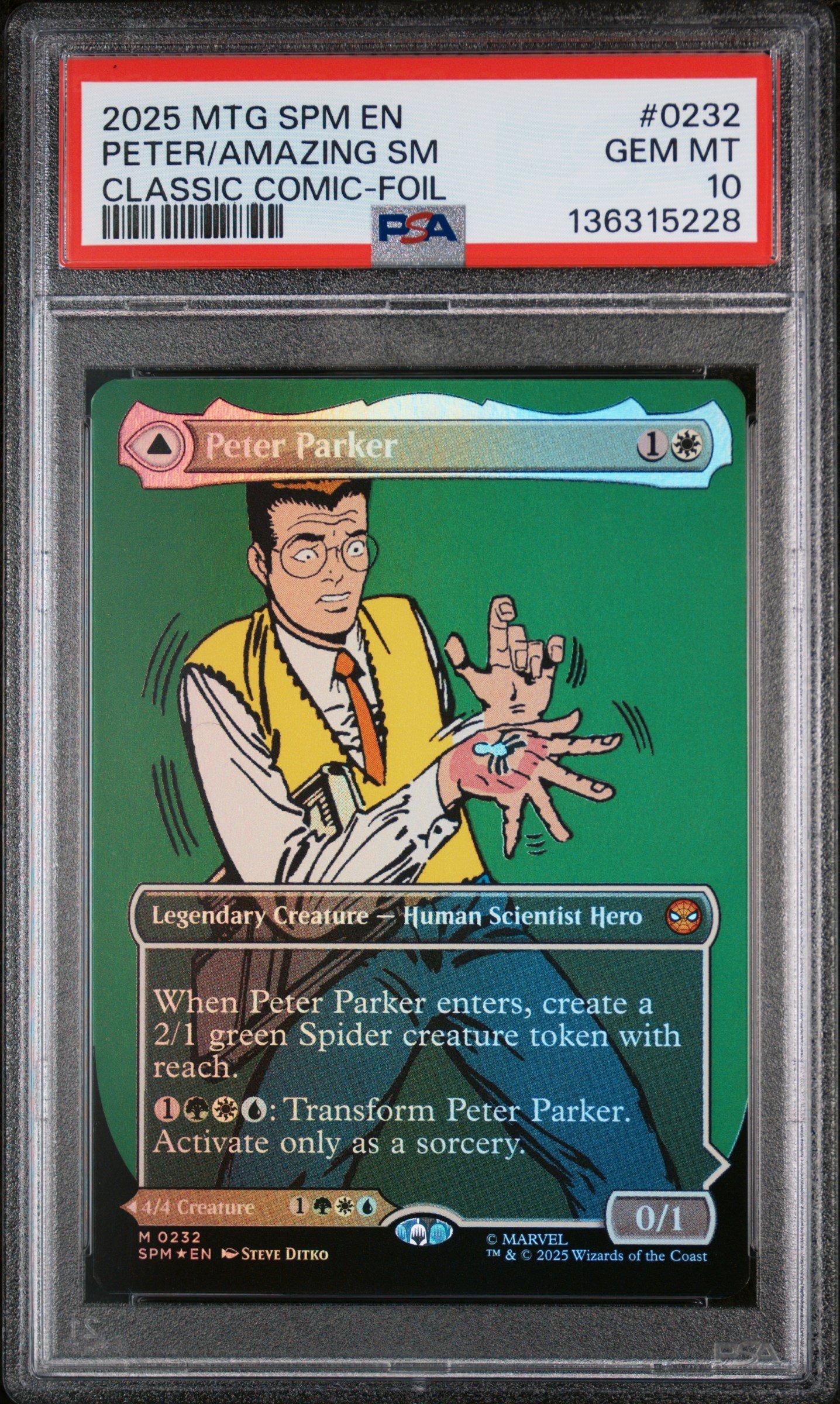 2025 Magic The Gathering Marvel's Spider-man 0232 Peter Parker