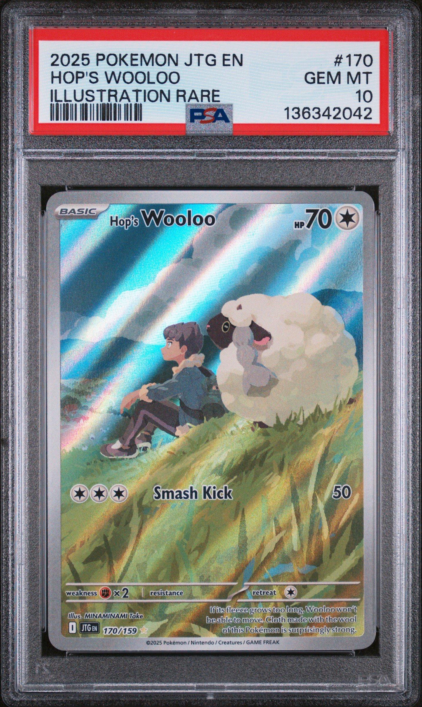 2025 Pokemon Jtg En-journey Together 170 Hop's Wooloo Illustration