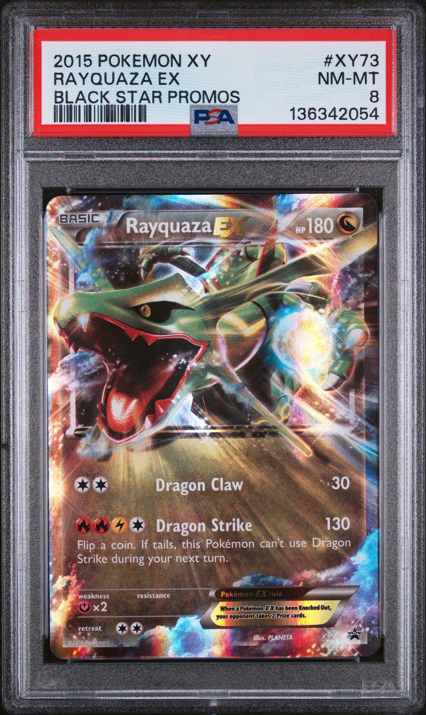 2015 Pokemon Xy Black Star Promos Xy73 Rayquaza Ex PSA 8 Graded