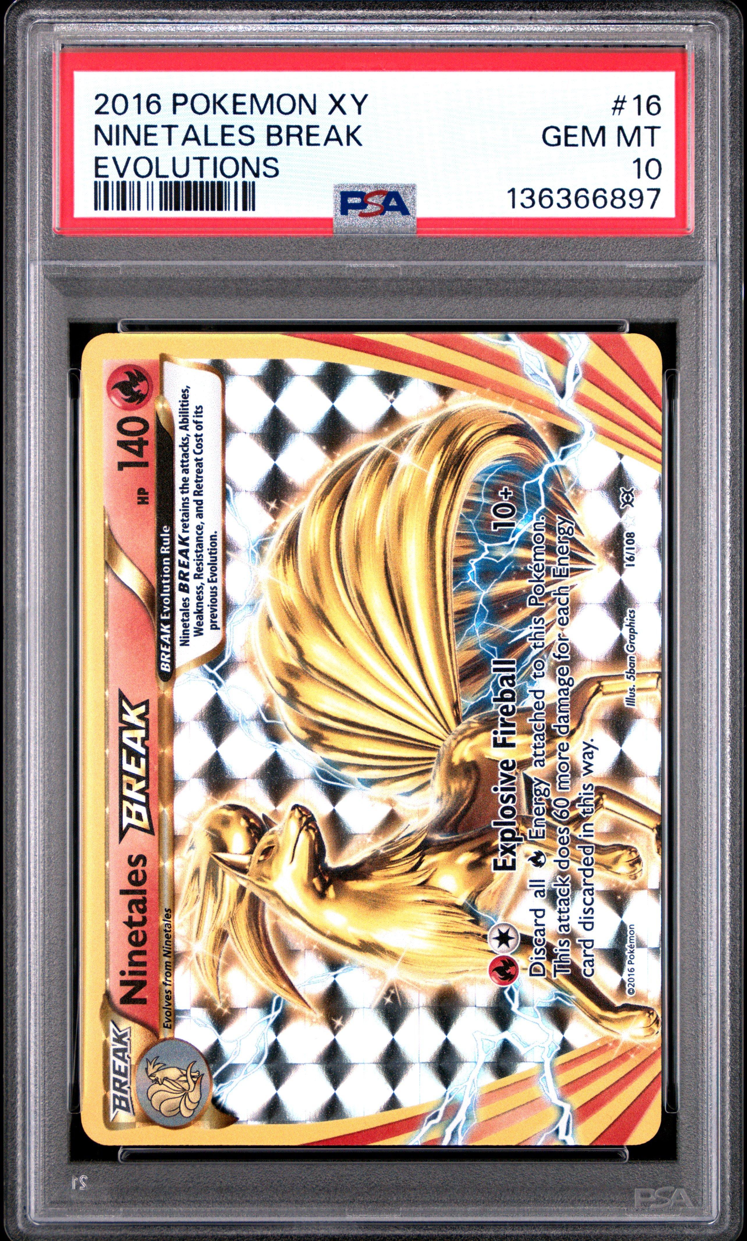 イベルタル BREAK 2016年 1st Edition PSA10 2016 Pokemon Xy Evolutions 16 Ninetales Break PSA 10 Graded Card