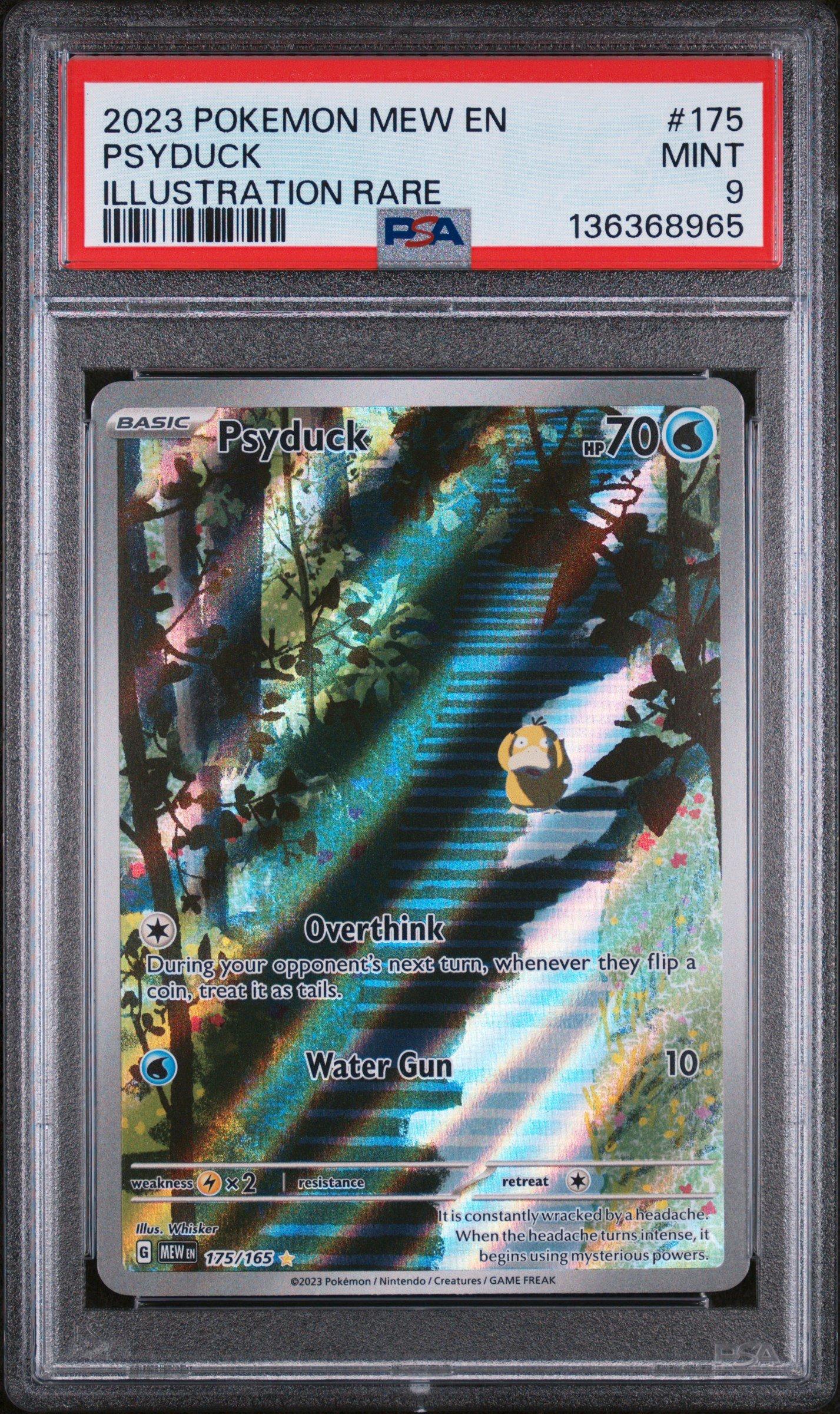 2023 Pokemon Mew En-151 175 Psyduck Illustration Rare PSA 9