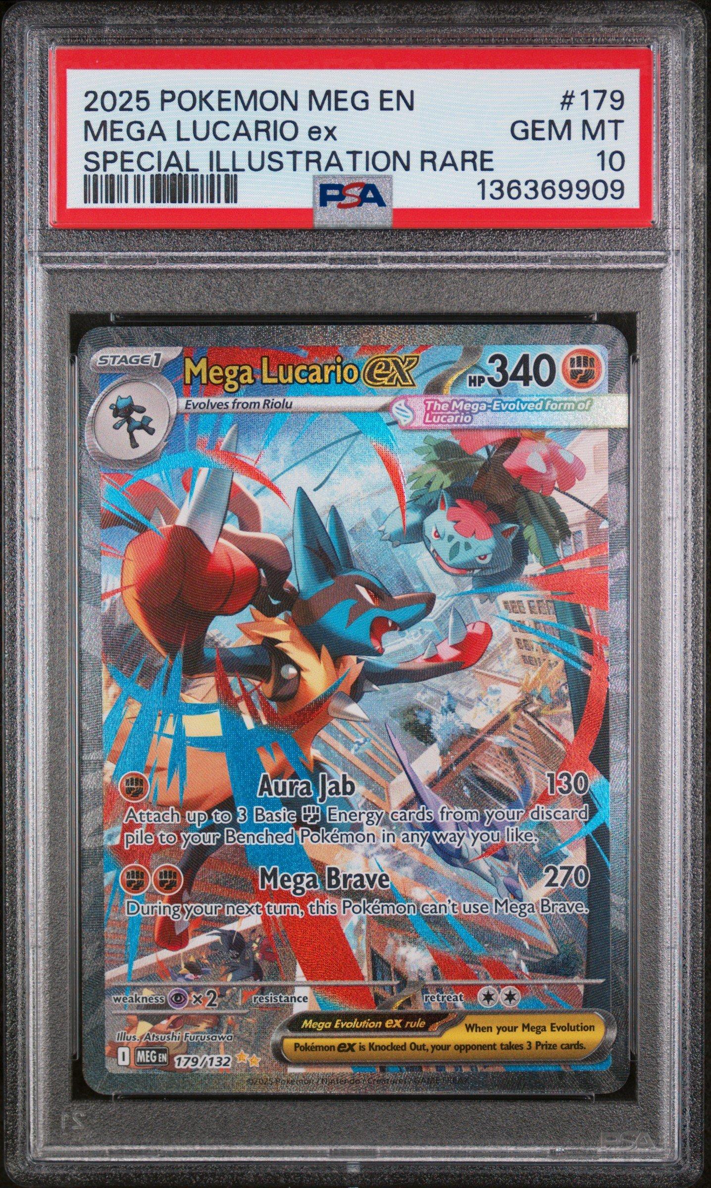 2025 Pokemon Meg En-mega Evolution 179 Mega Lucario Ex Special