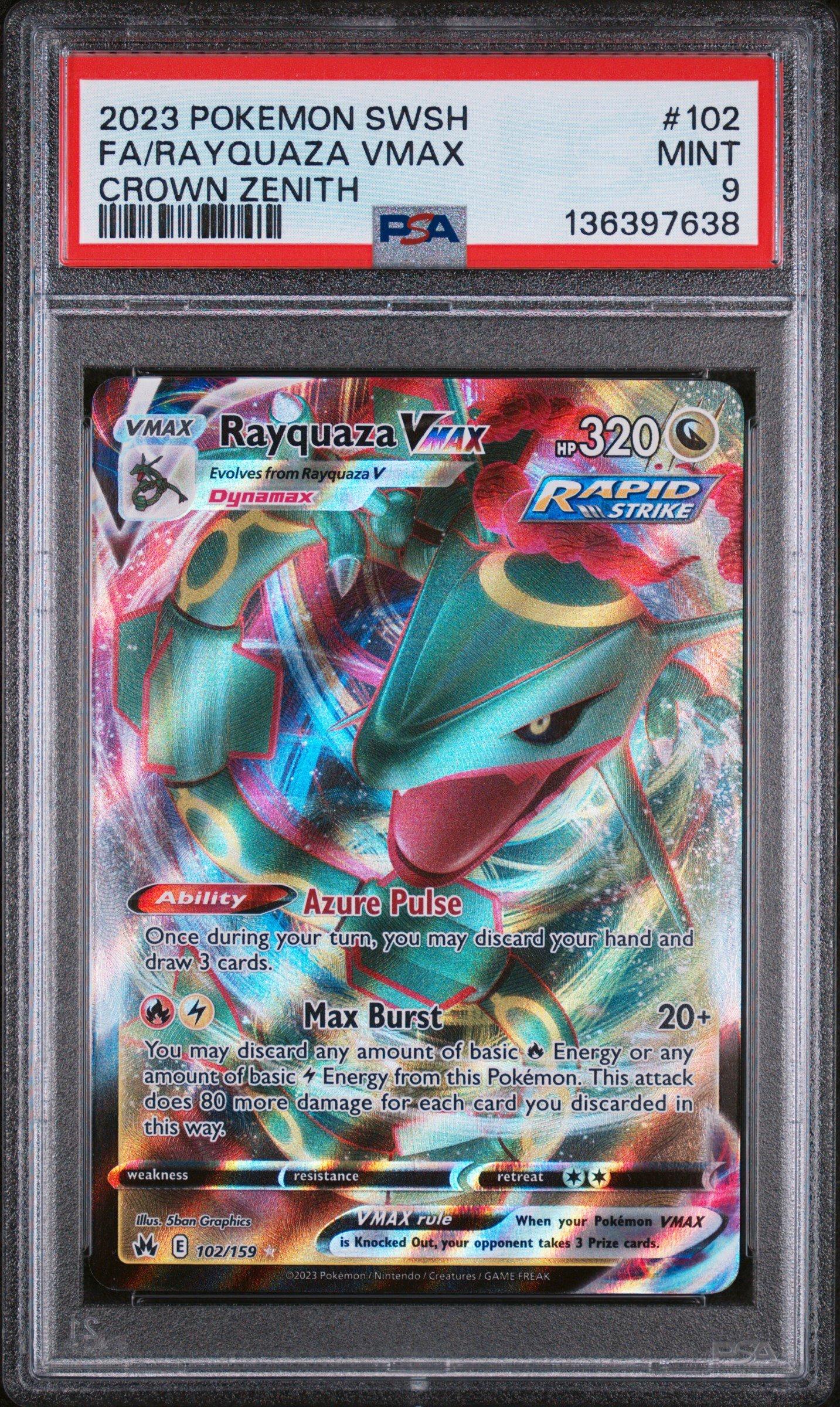 2023 Pokemon Sword And Shield Crown Zenith 102 Full Art/rayquaza