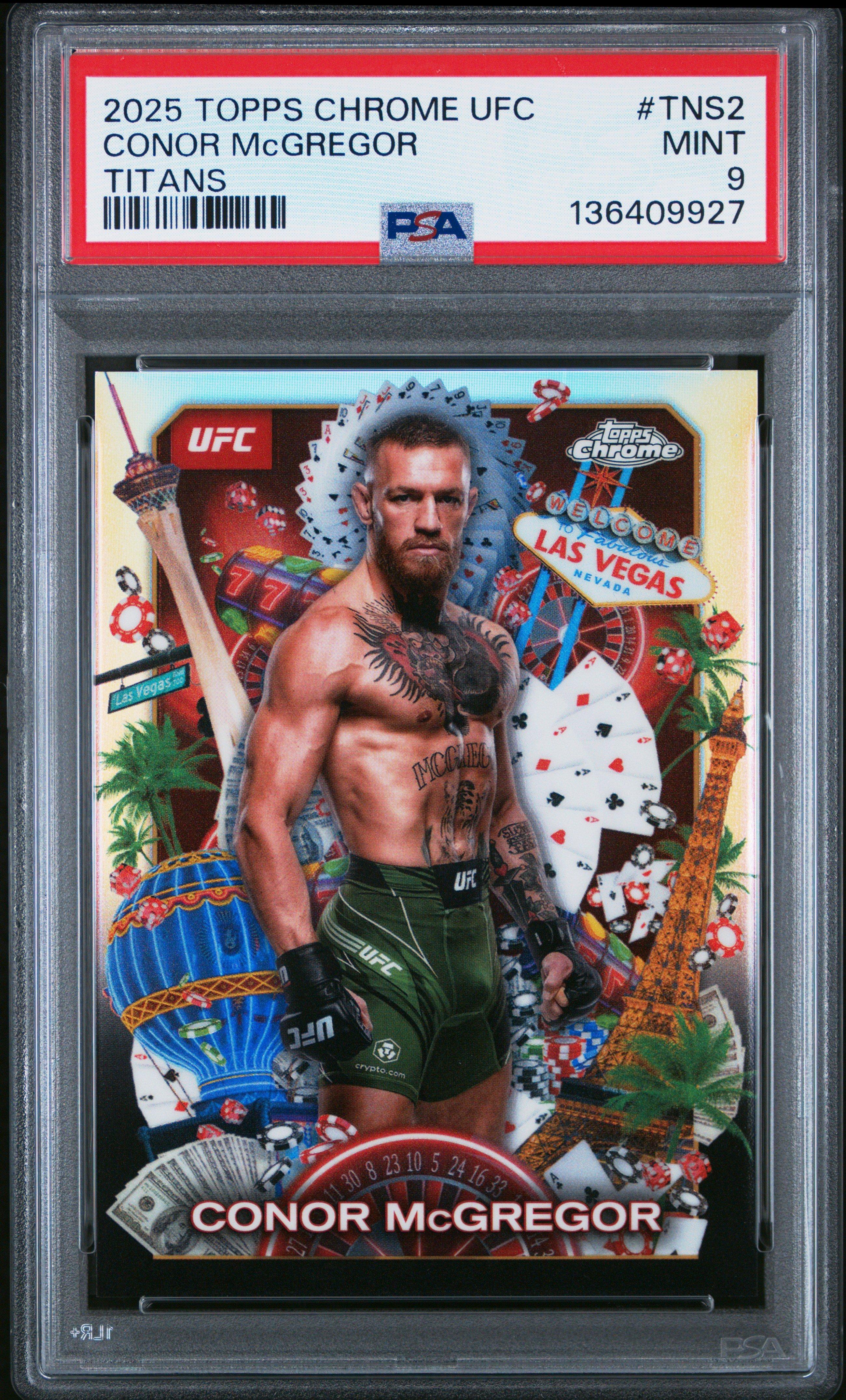コナーマクレガー　ルーキーカード　PSA9 2025 Topps Chrome Ufc Titans Tns2 Conor Mcgregor PSA 9 Graded Card