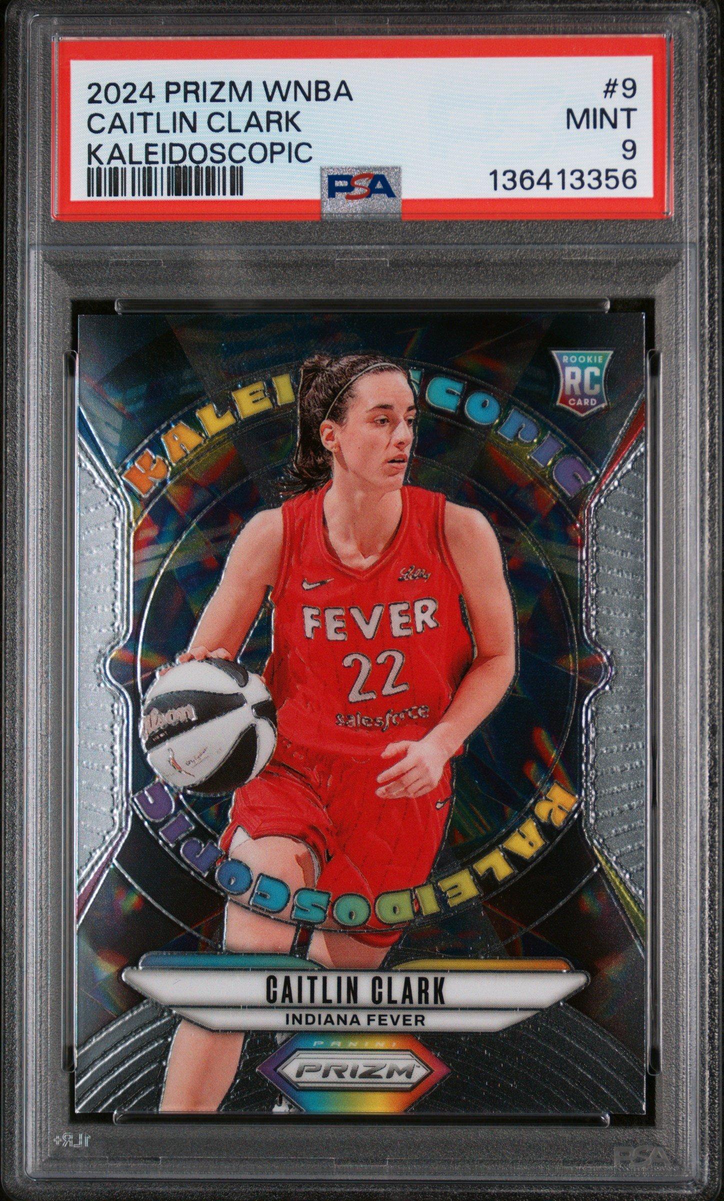 2024 Panini Prizm Wnba Kaleidoscopic 9 Caitlin Clark PSA 9
