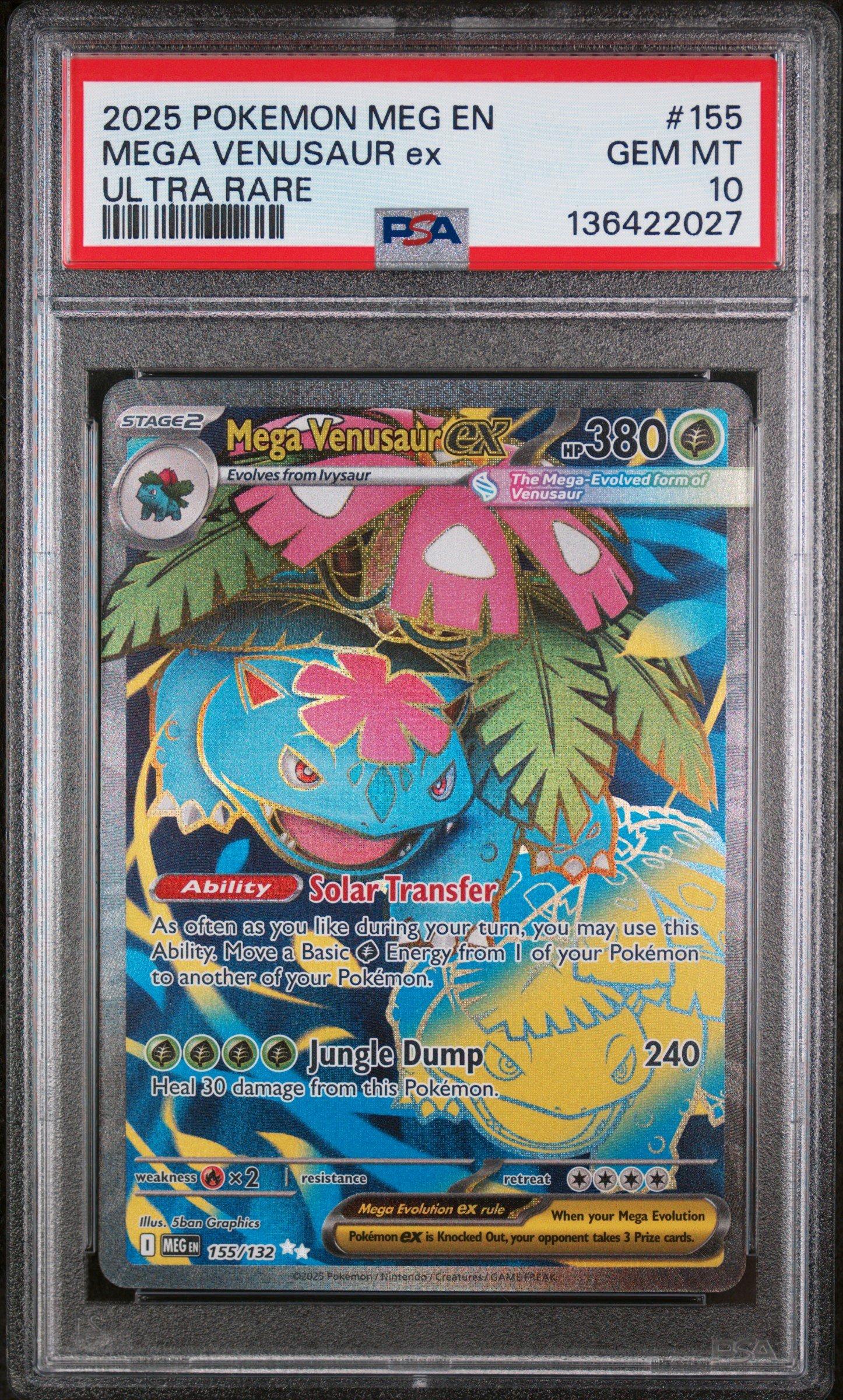 venusaur pokemon card 1995 the trusted official grading guarantees its condition Venusaur 1999 Pokemon Base Set