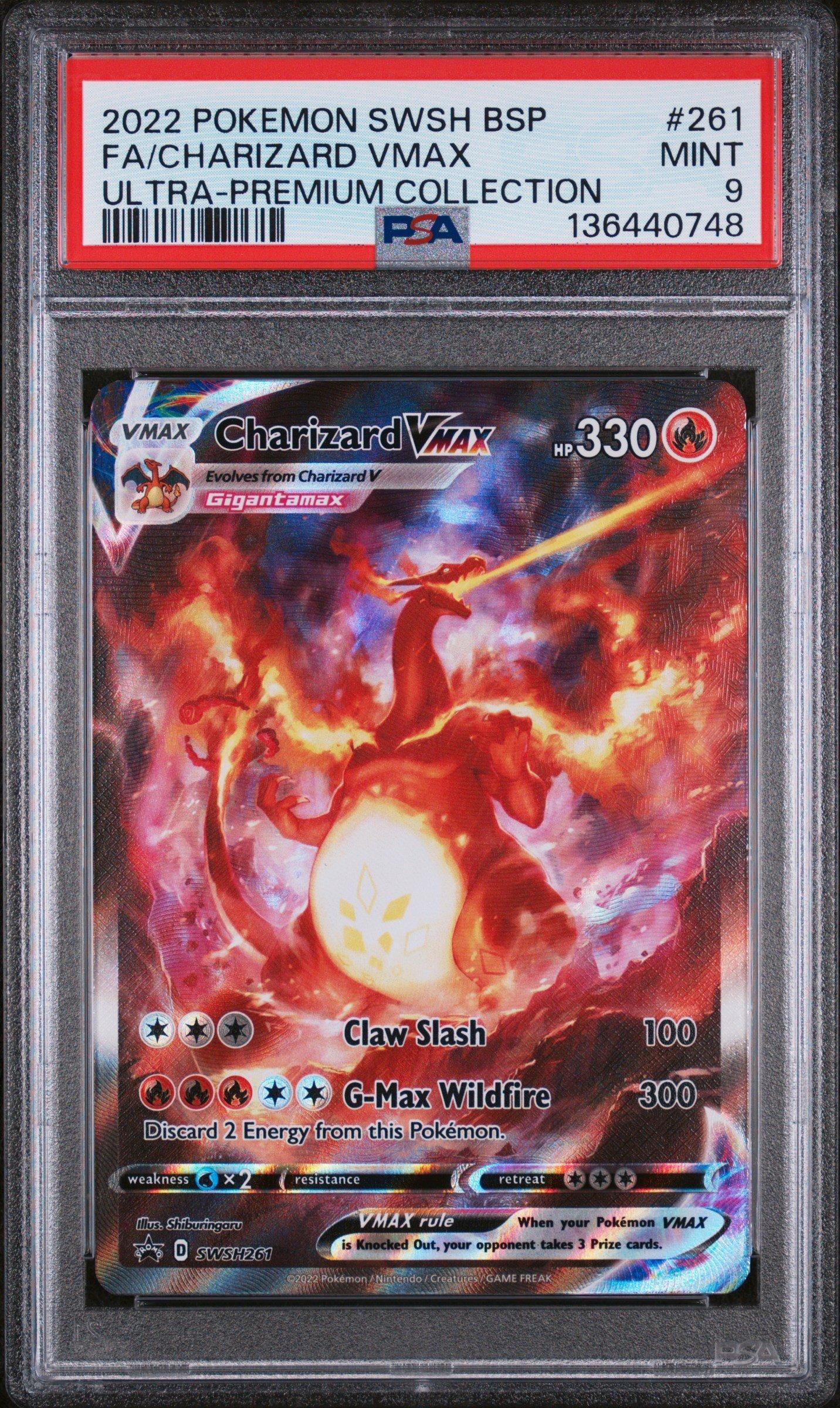 2022 Pokemon Swsh Black Star Promo 261 Full Art/charizard Vmax
