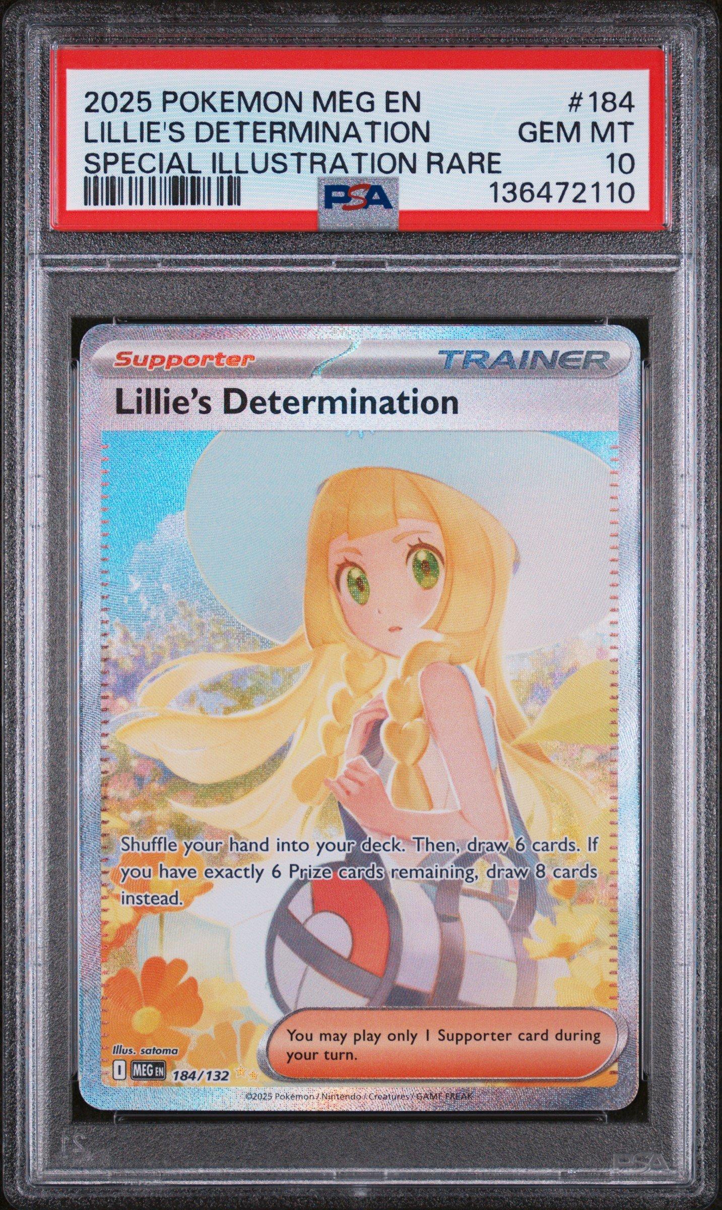 2025 Pokemon Meg En-mega Evolution 184 Lillie's Determination