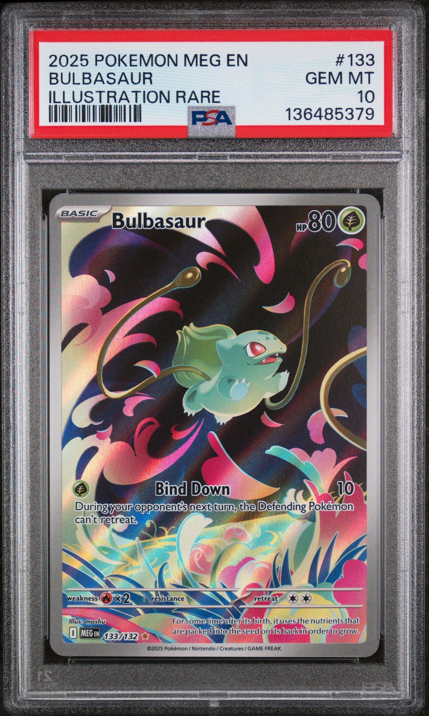 2025 Pokemon Meg En-mega Evolution 133 Bulbasaur Illustration Rare