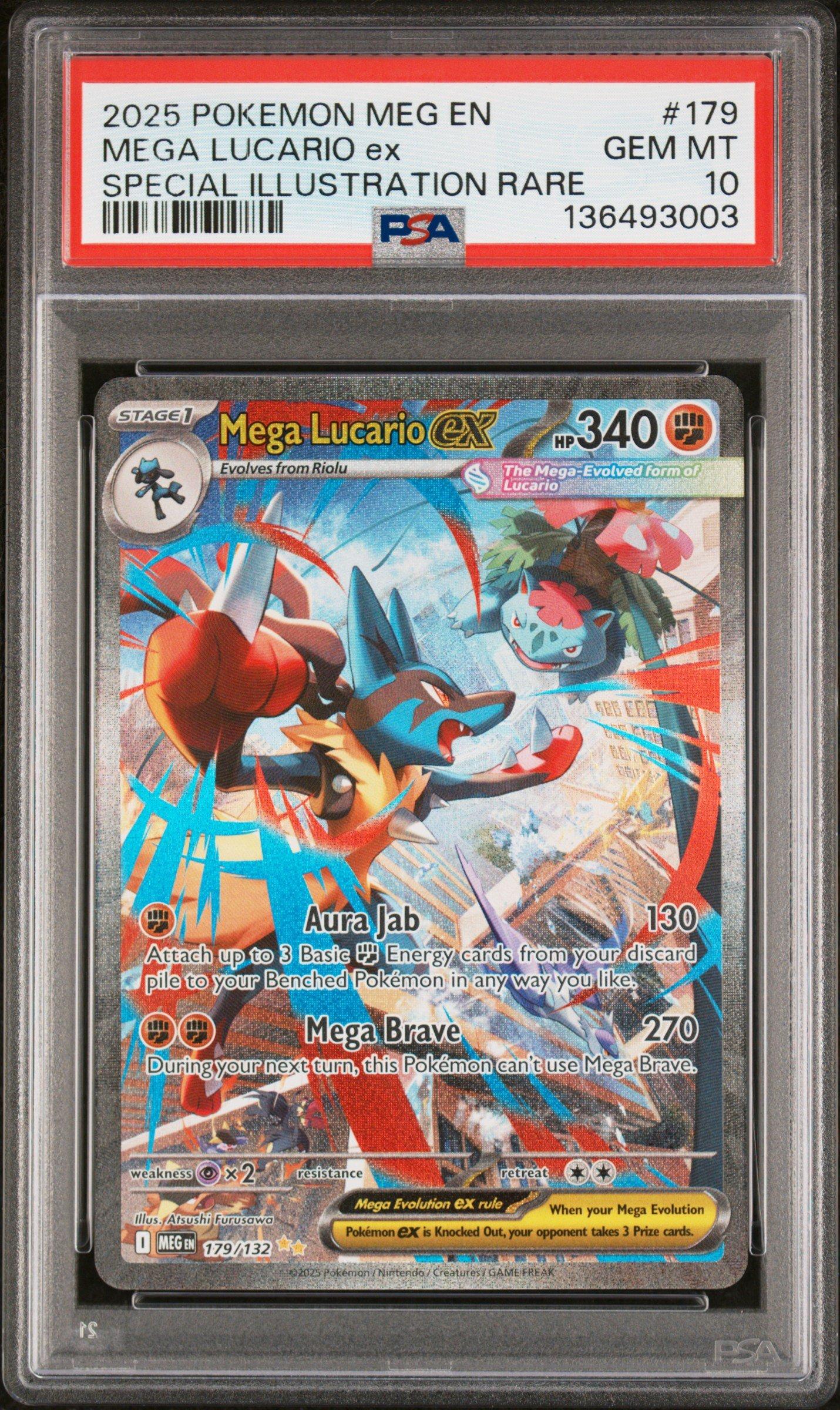 2025 Pokemon Meg En-mega Evolution 179 Mega Lucario Ex Special
