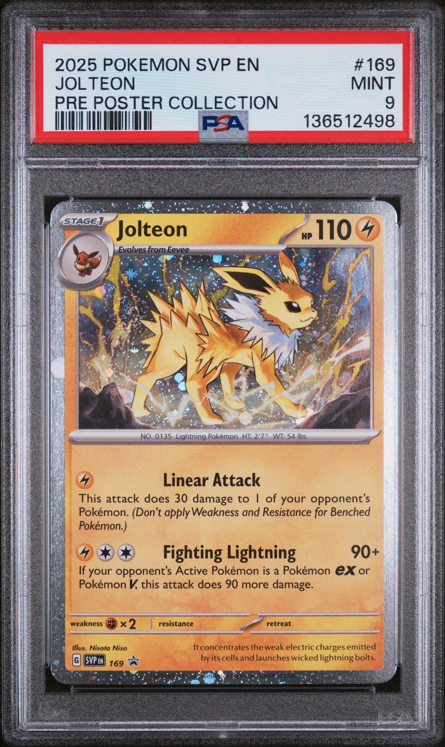 2025 Pokemon Svp En-sv Black Star Promo 169 Jolteon Prismatic