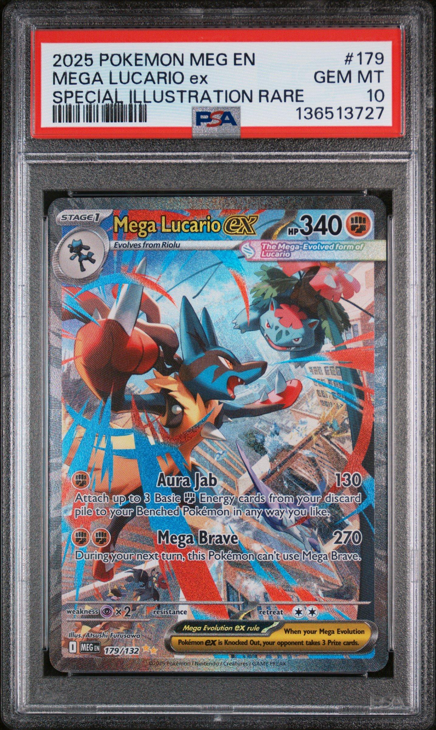 2025 Pokemon Meg En-mega Evolution 179 Mega Lucario Ex Special