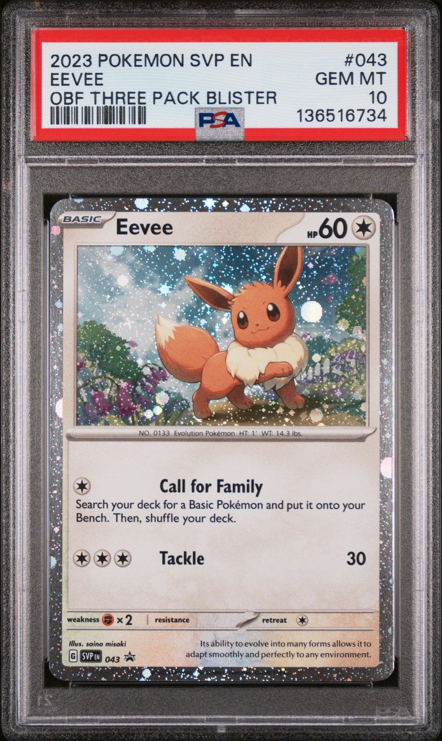 2023 Pokemon Svp En-sv Black Star Promo 043 Eevee Obsidian Flames
