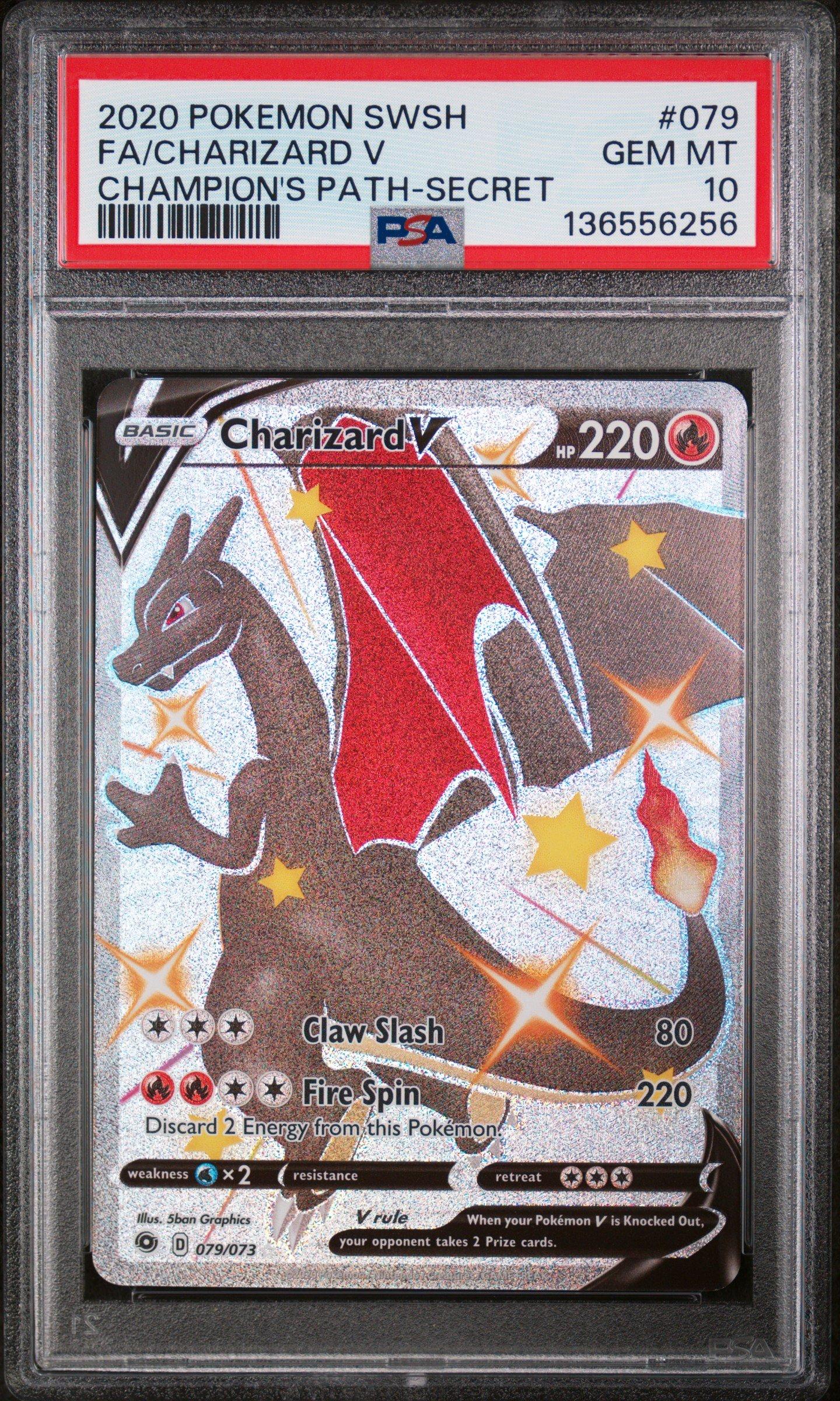shiny charizard v pokemon card Star V s4a 307/190 SSR Japanese PSA 10 Preserved in a tamper 2020 Pokemon Sword & Shield