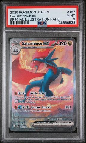 2025 Pokemon Jtg En-journey Together 187 Salamence Ex Special