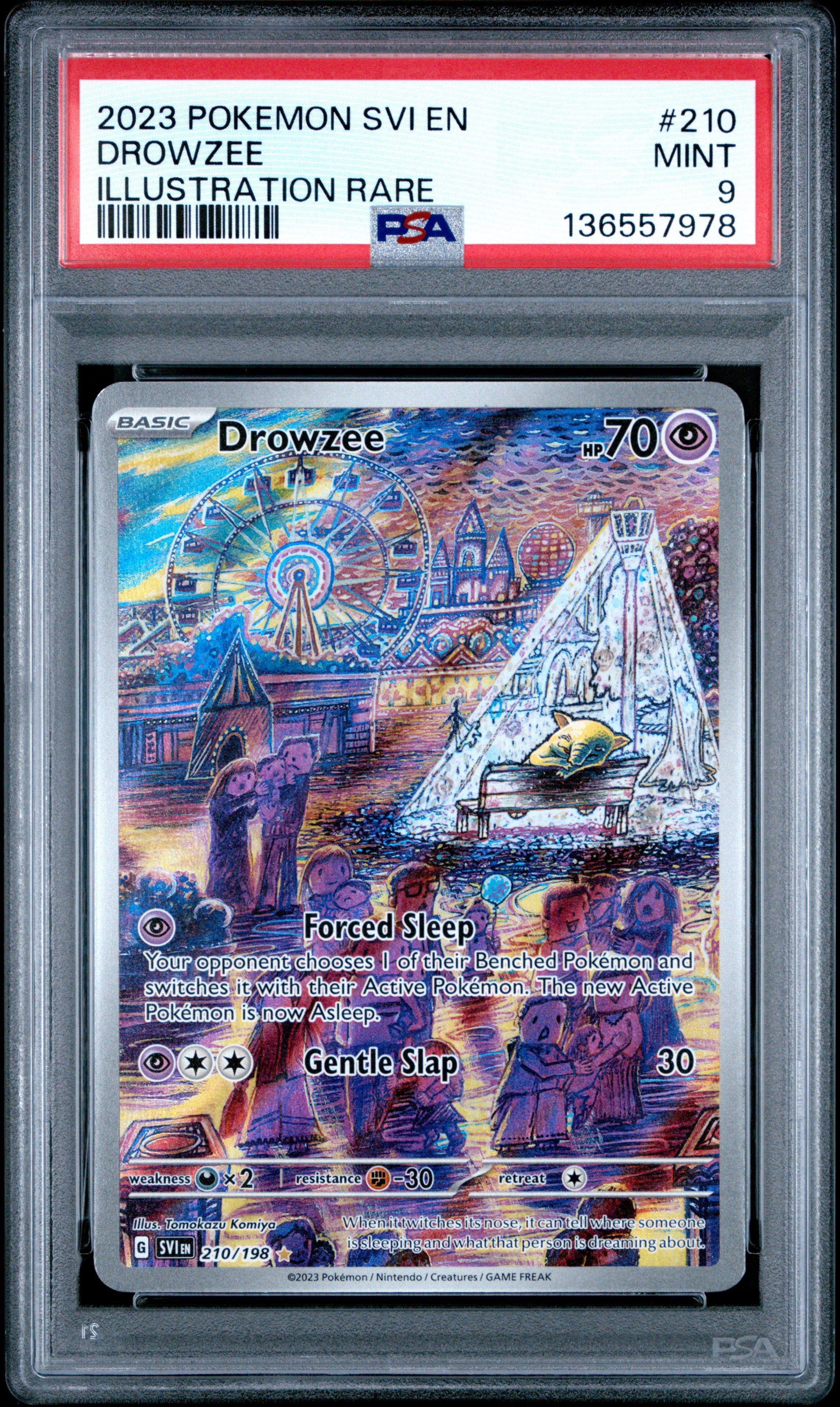 2023 Pokemon Svi En-scarlet & Violet 210 Drowzee Illustration Rare