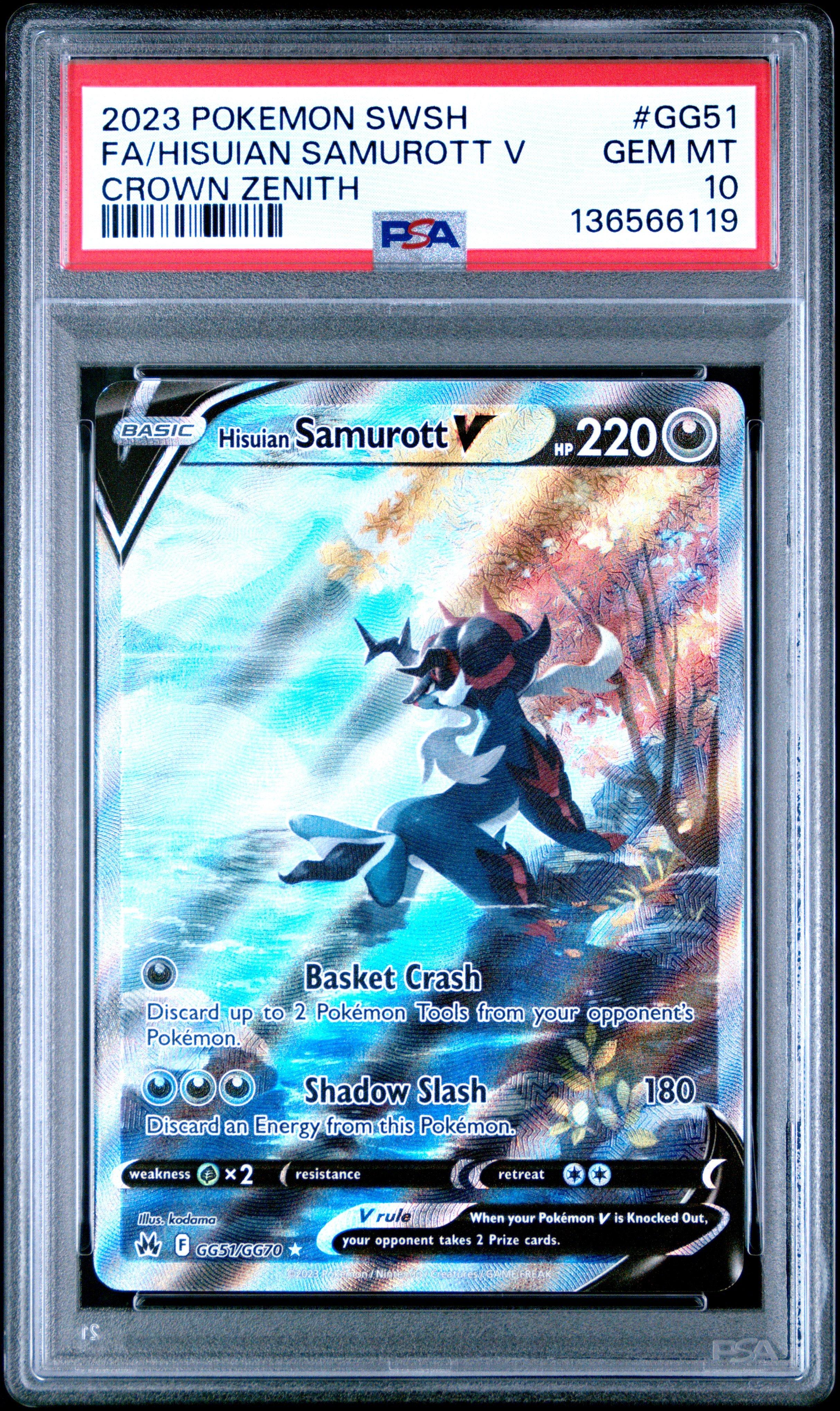 2023 Pokemon Sword And Shield Crown Zenith Gg51 Full Art/hisuian