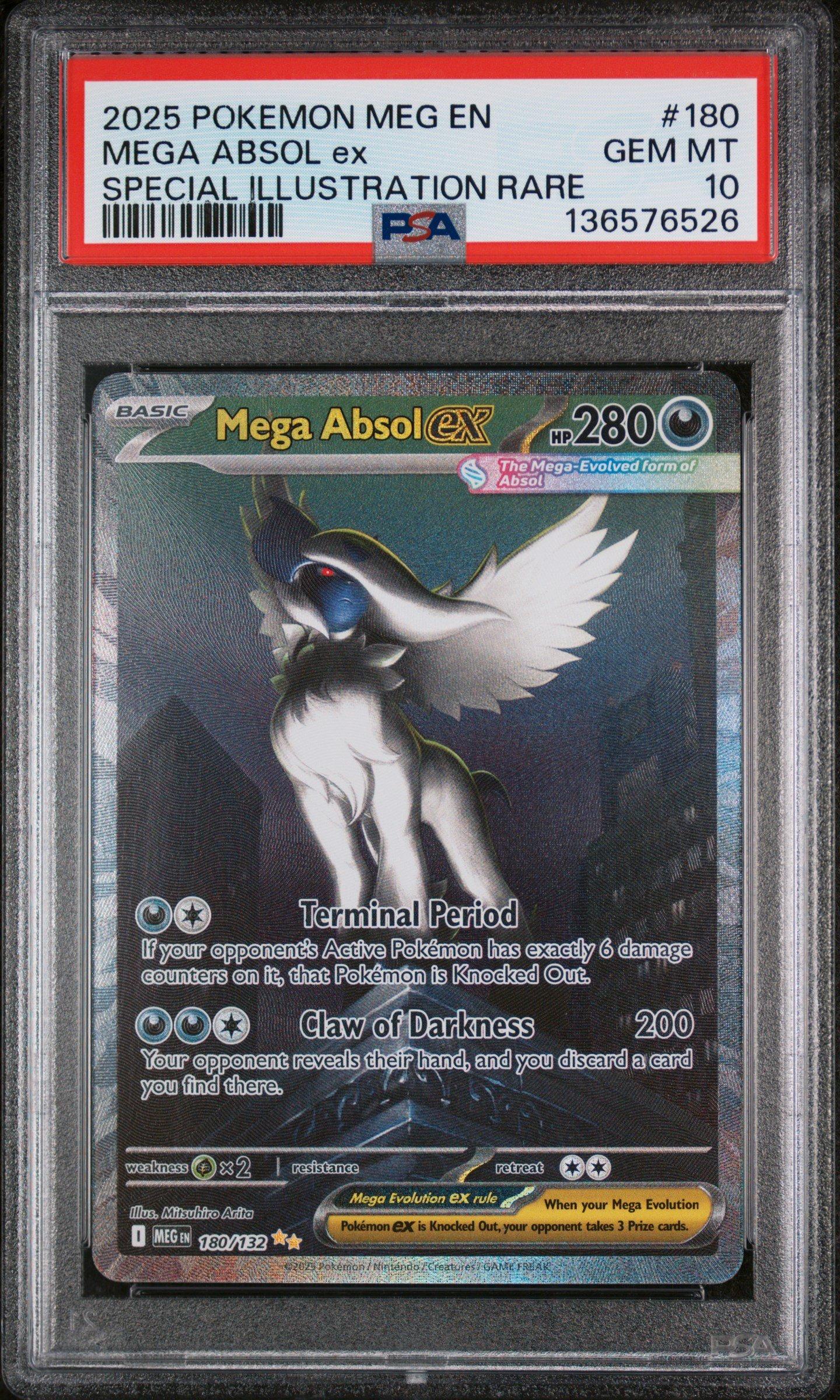 2025 Pokemon Meg En-mega Evolution 180 Mega Absol Ex Special