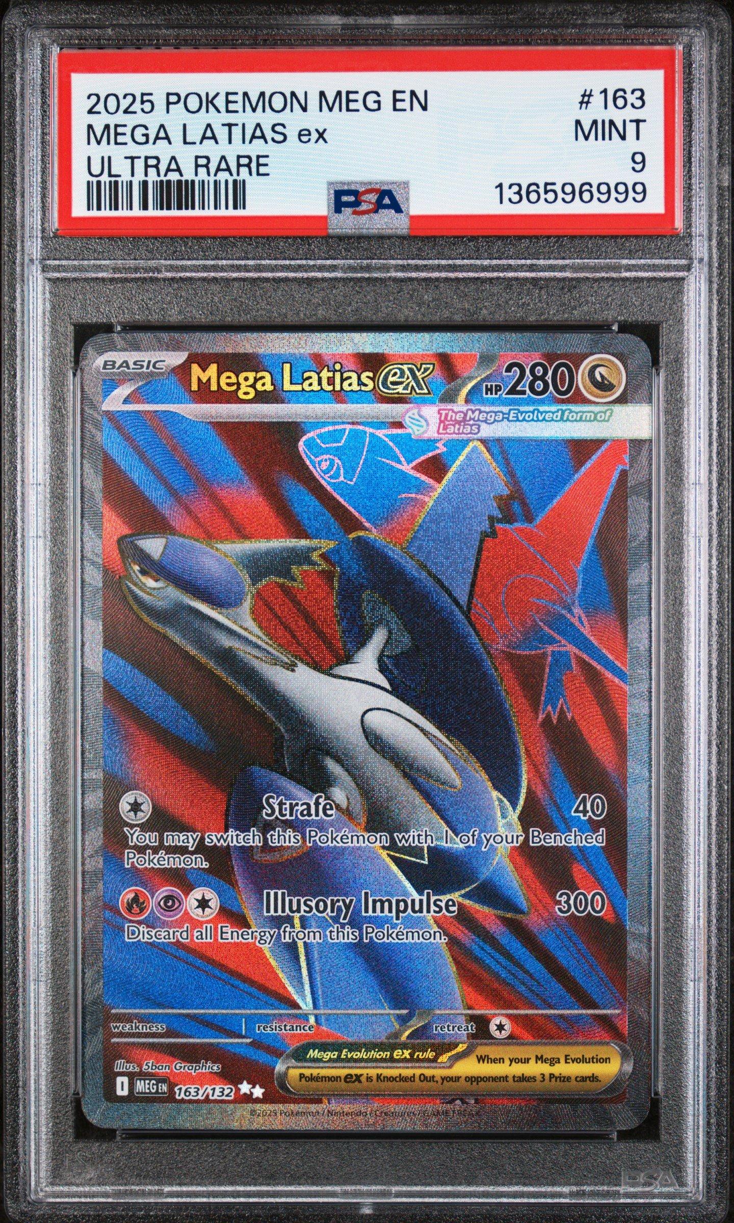2025 Pokemon Meg En-mega Evolution 163 Mega Latias Ex Ultra Rare