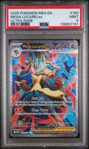 2025 Pokemon Meg En-mega Evolution 160 Mega Lucario Ex Ultra Rare