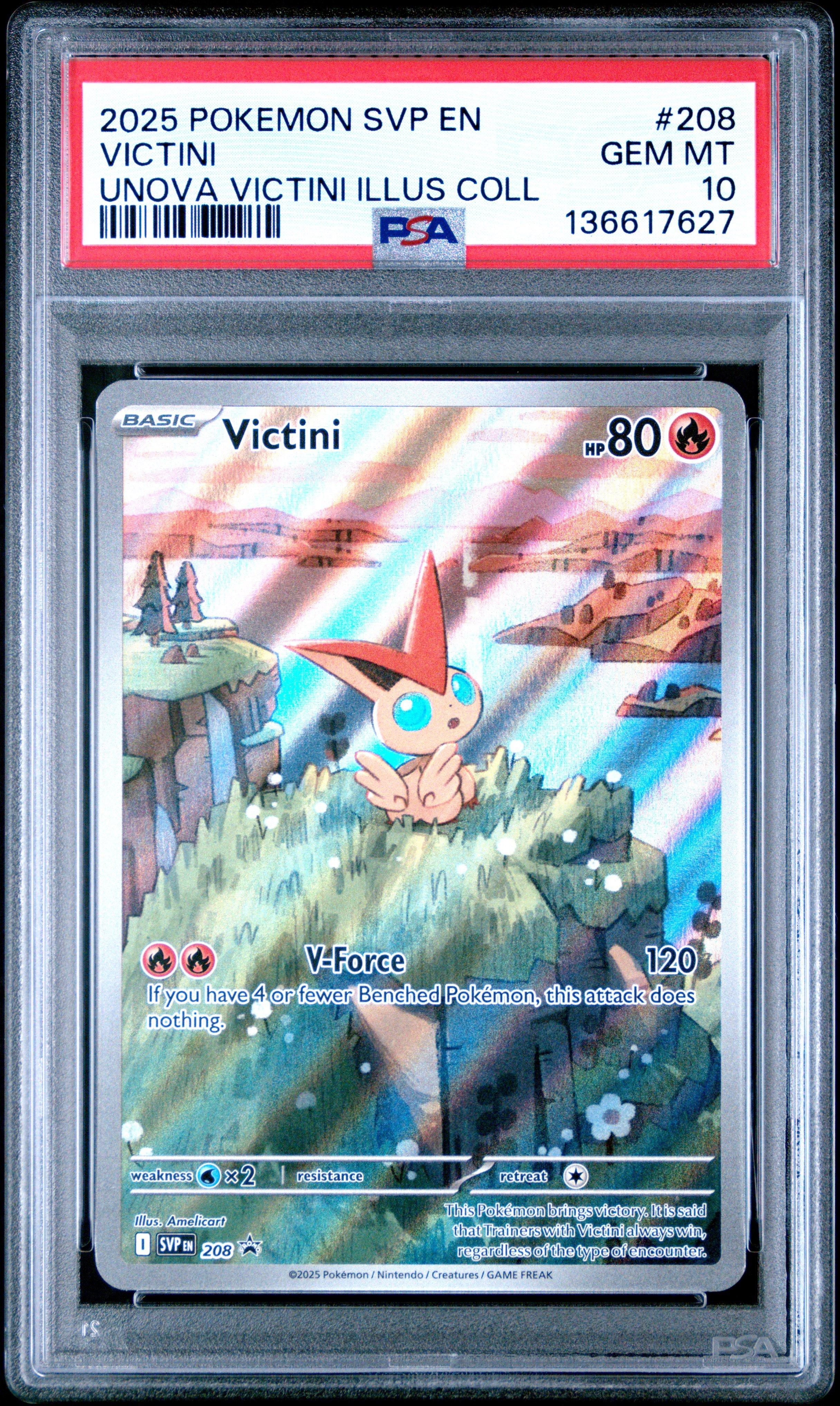 2025 Pokemon Svp En-sv Black Star Promo 208 Victini Unova Victini